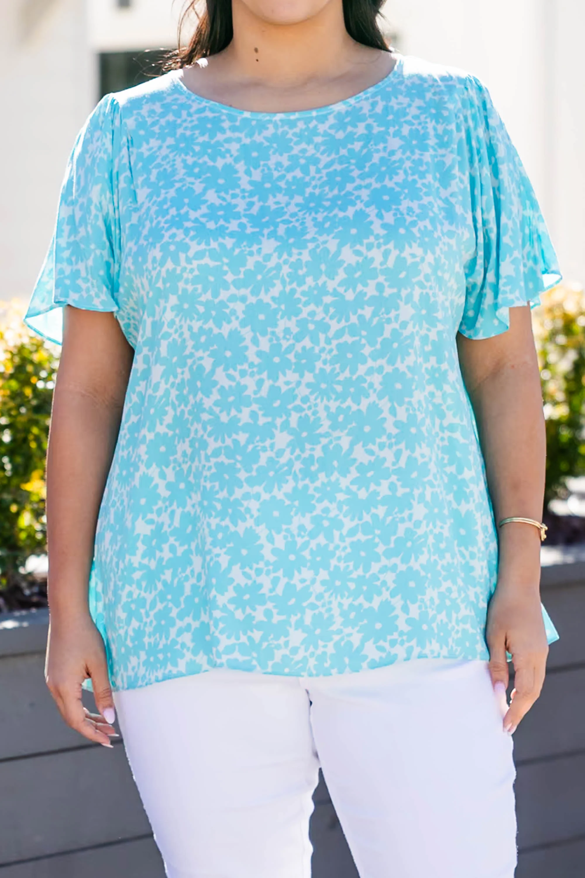 Unspoken Truths Top, Teal - Giverhouse