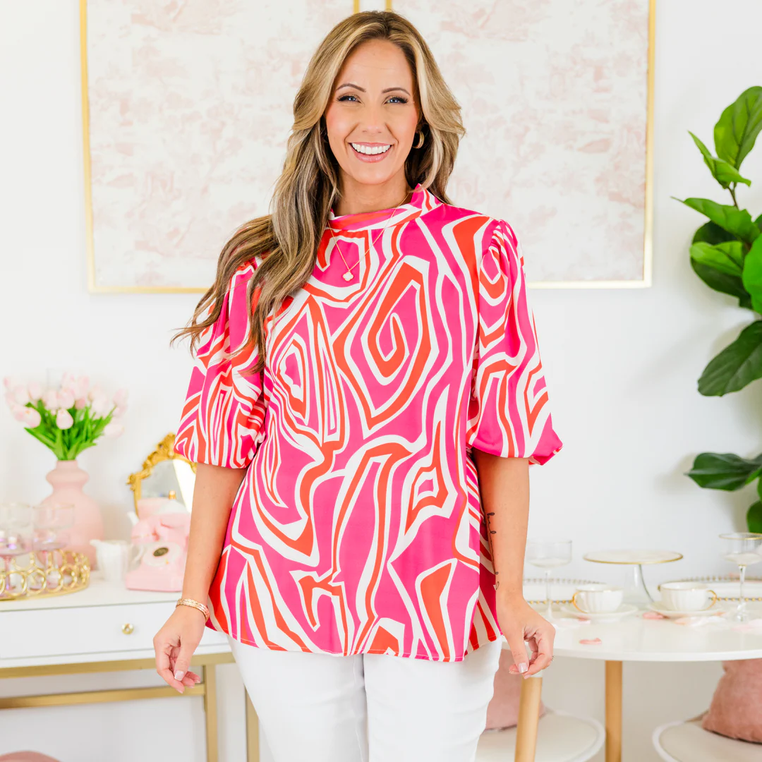 The Easy Way Top, Pink - Giverhouse