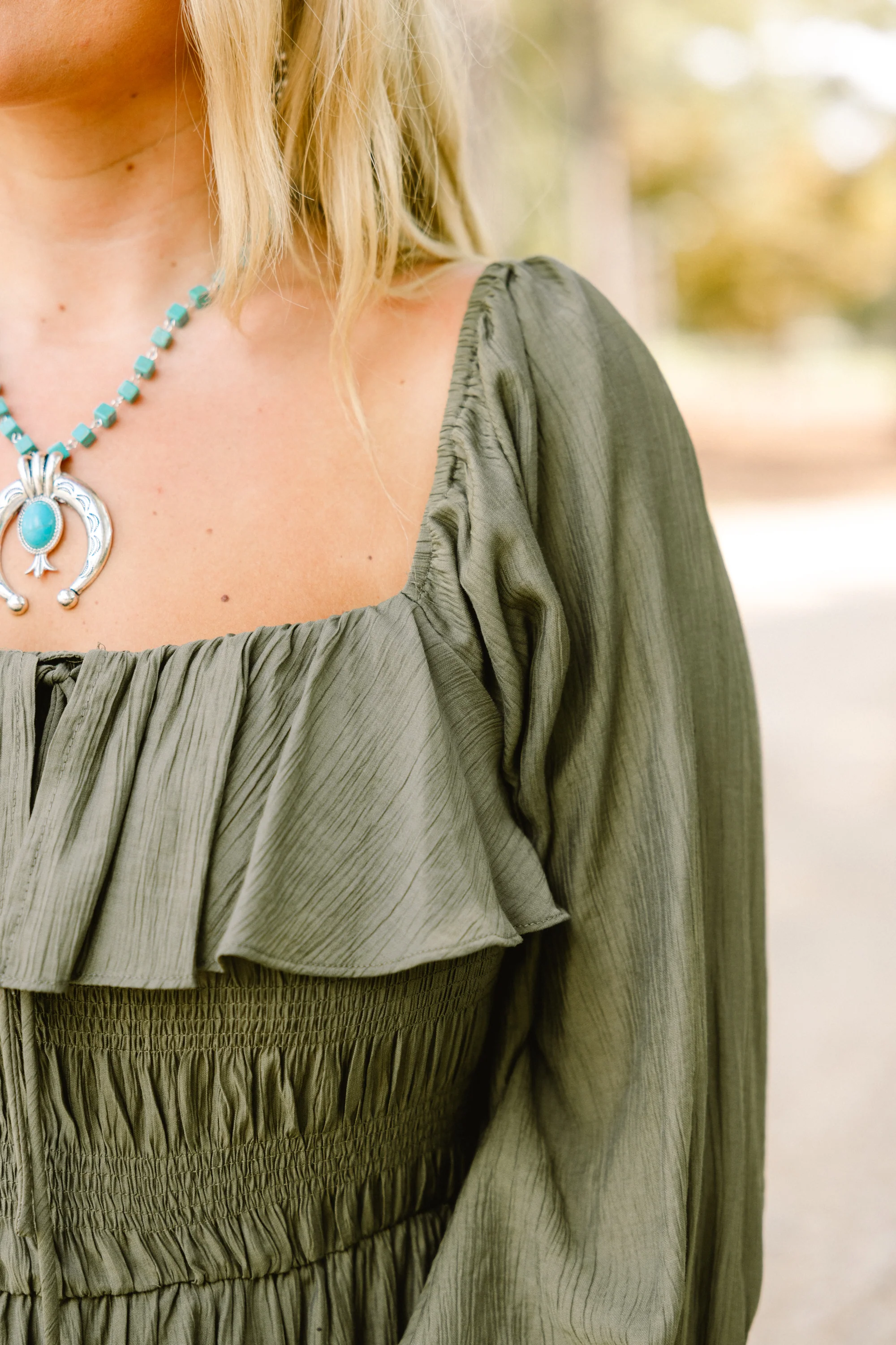 Grace Filled Dress, Green - Giverhouse