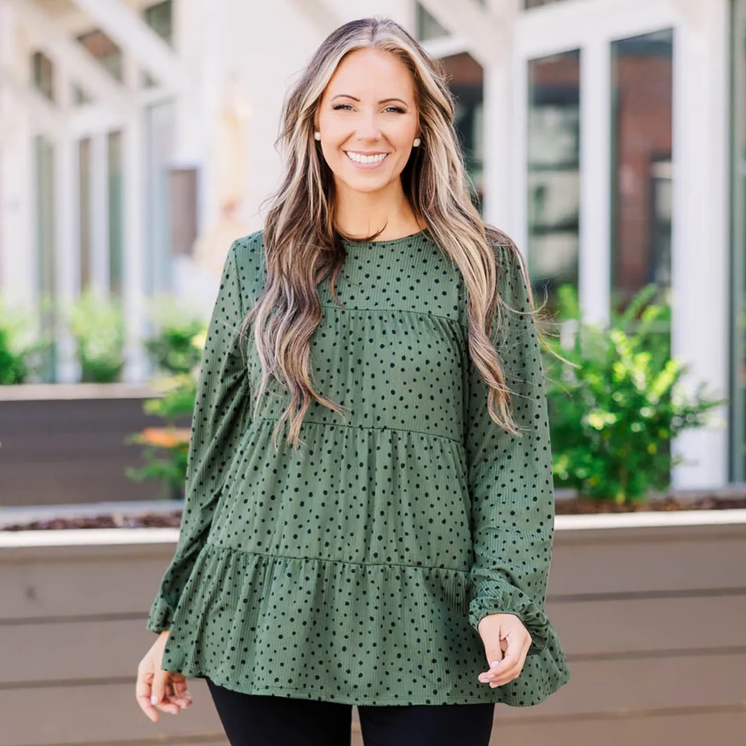 Because Of Me Top, Olive - Giverhouse