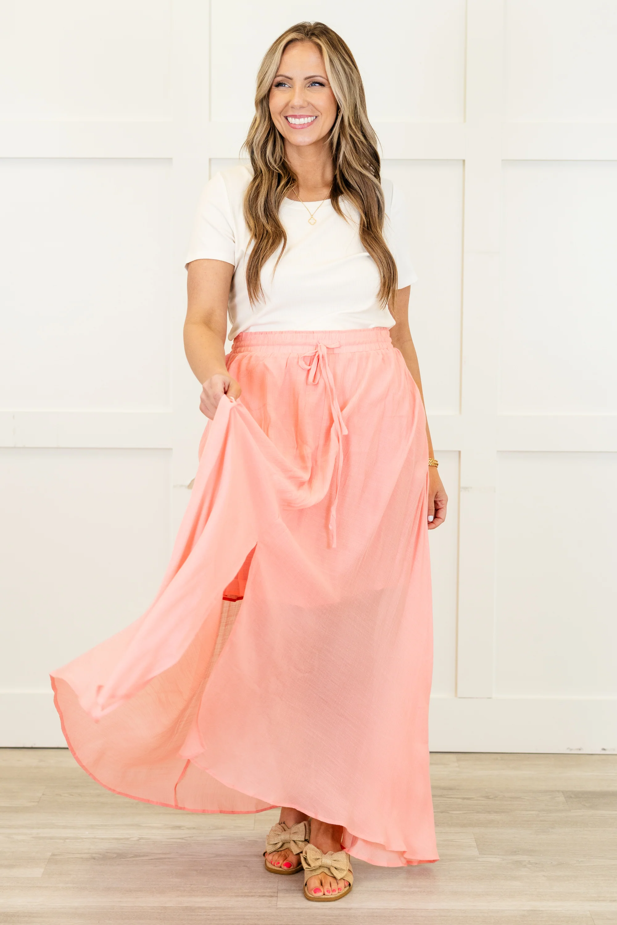 The Break Is Over Skirt, Pastel Pink - Giverhouse