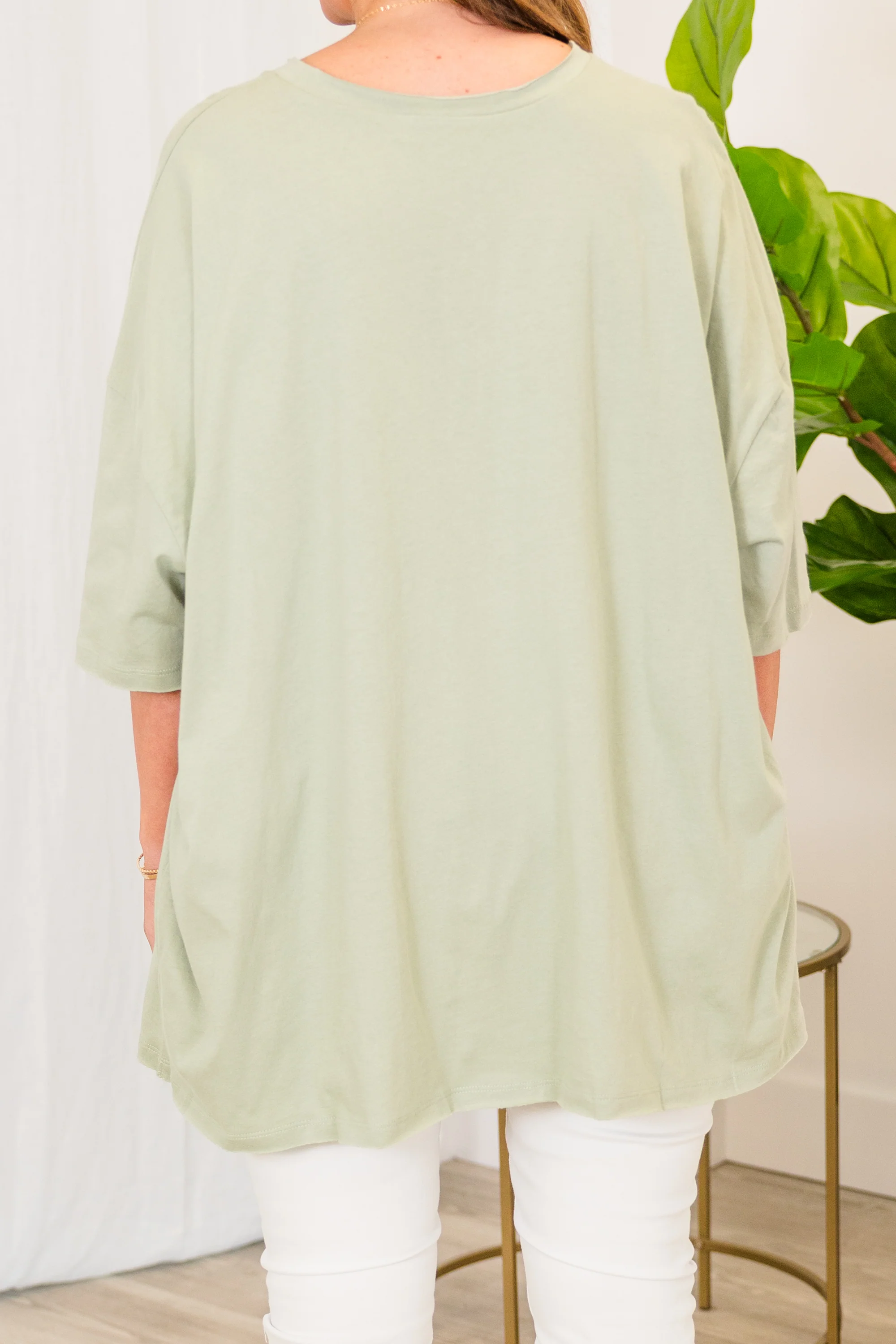 It Comes Naturally Top, Light Sage - Giverhouse