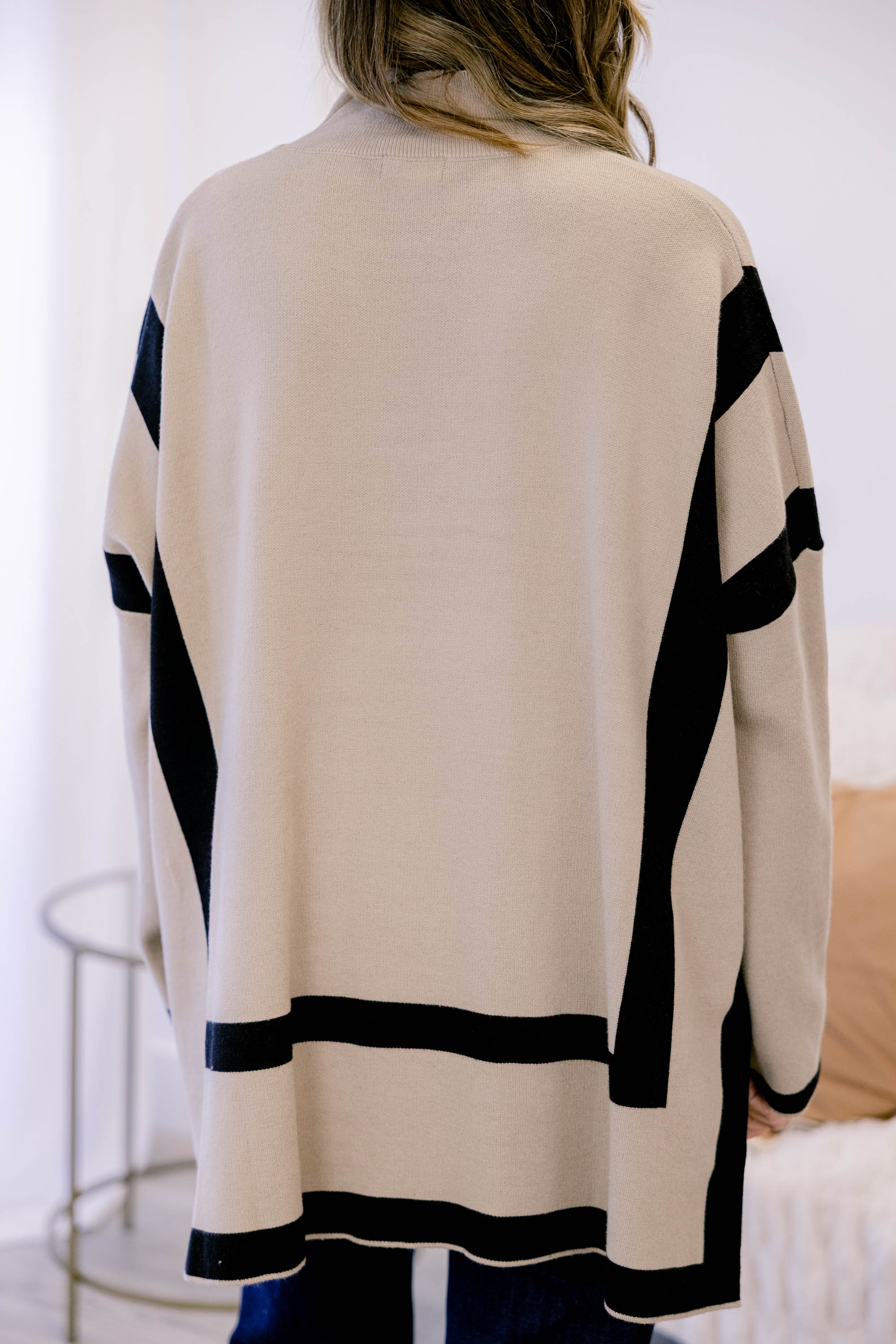 All The Luck Sweater, Taupe-Black - Giverhouse