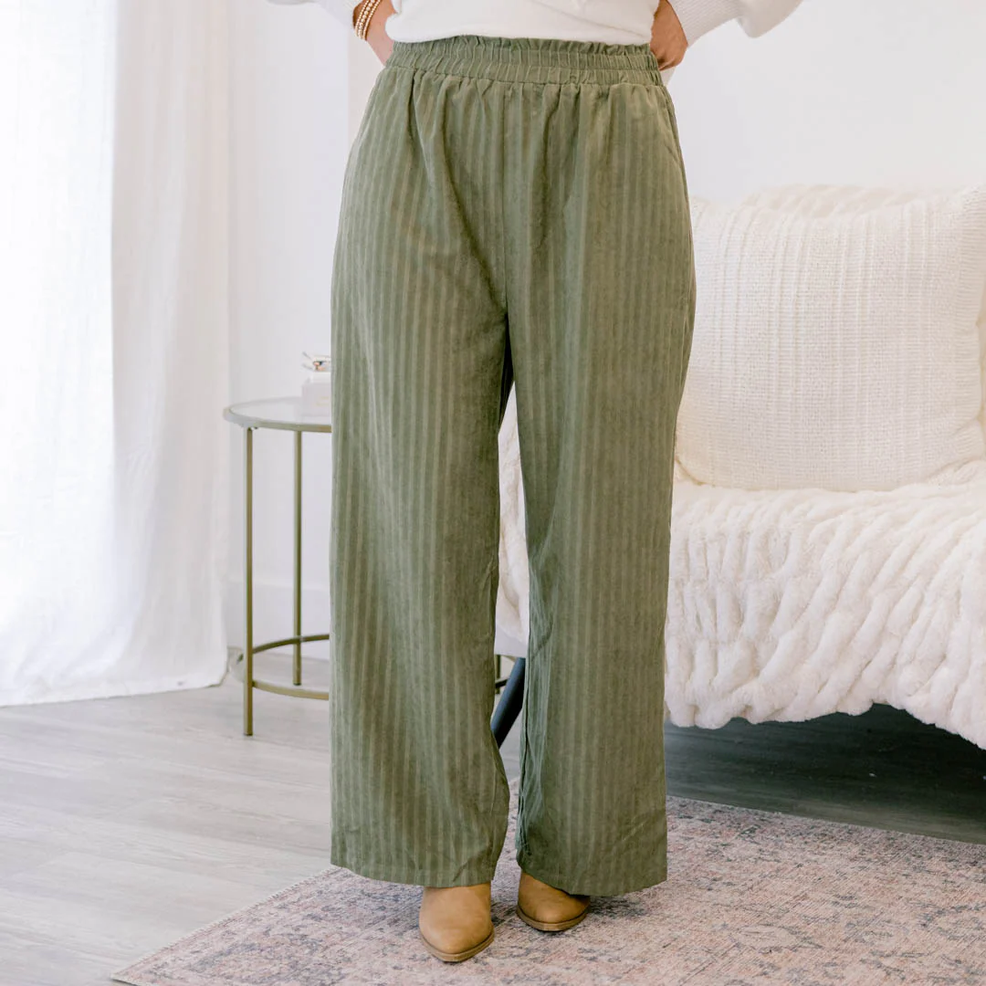 All About Confidence Pants, Olive - Giverhouse