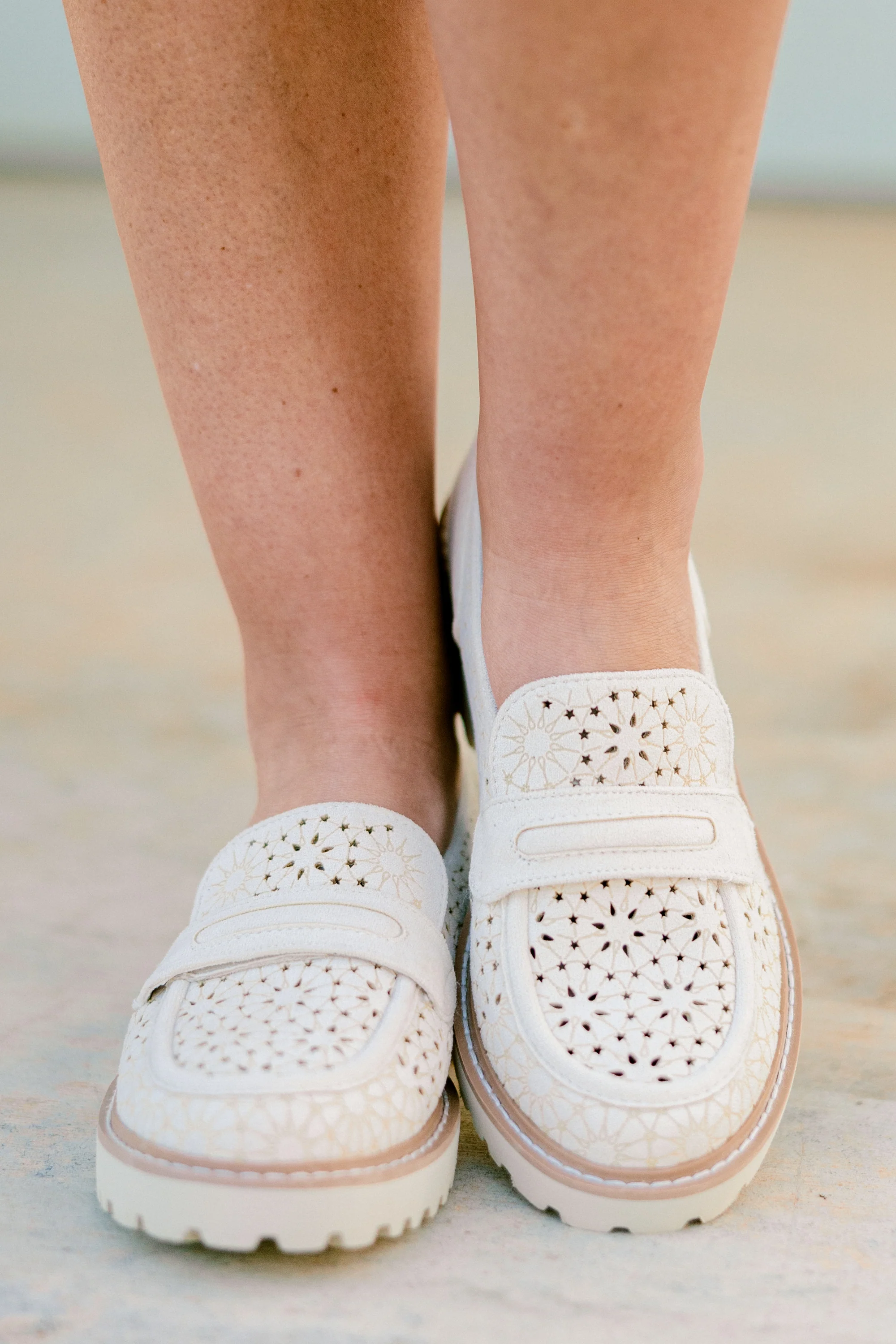Power Petals Loafers, Ivory - Giverhouse