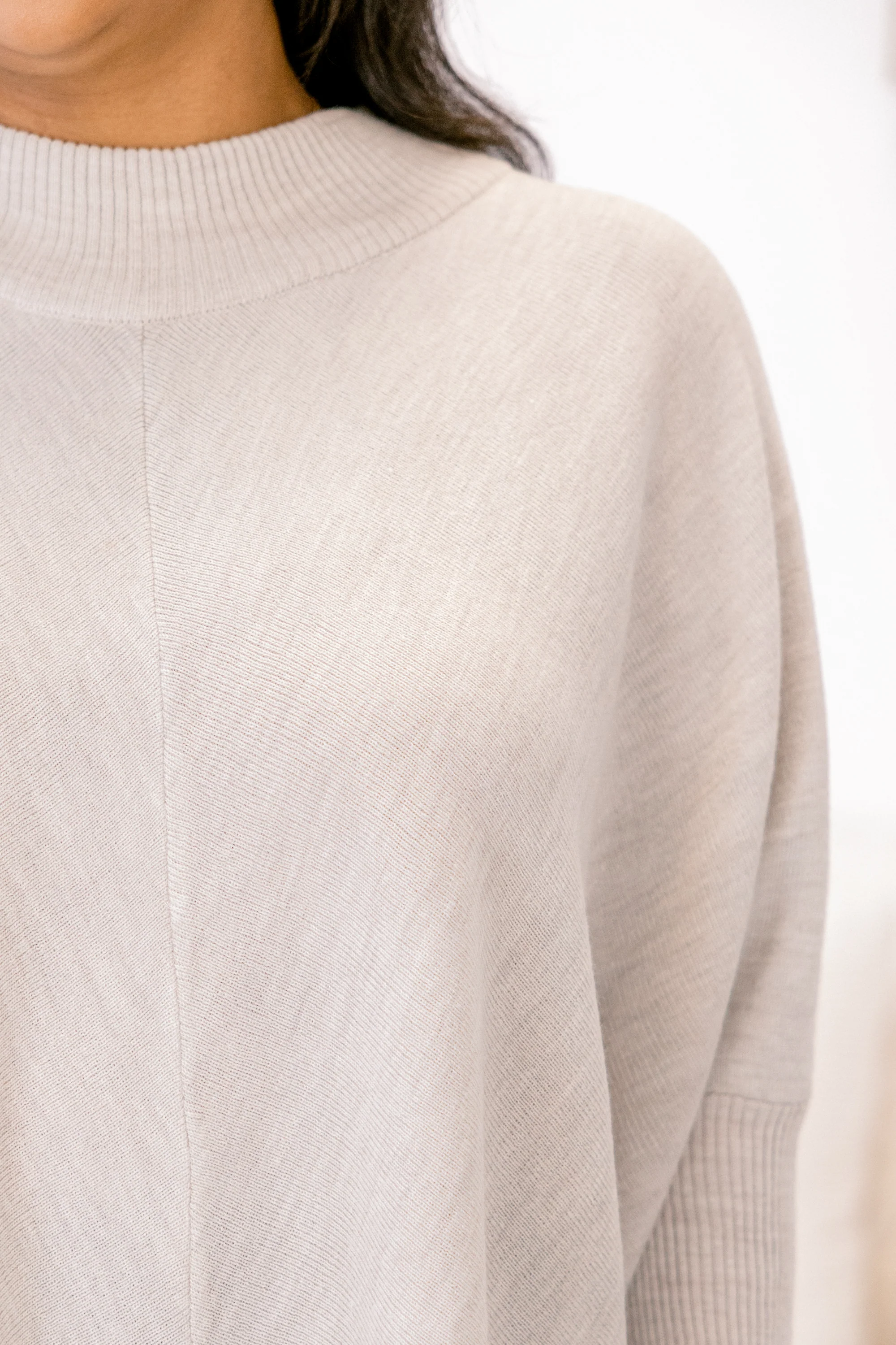 Thinking Of Us Tunic, Light Gray - Giverhouse