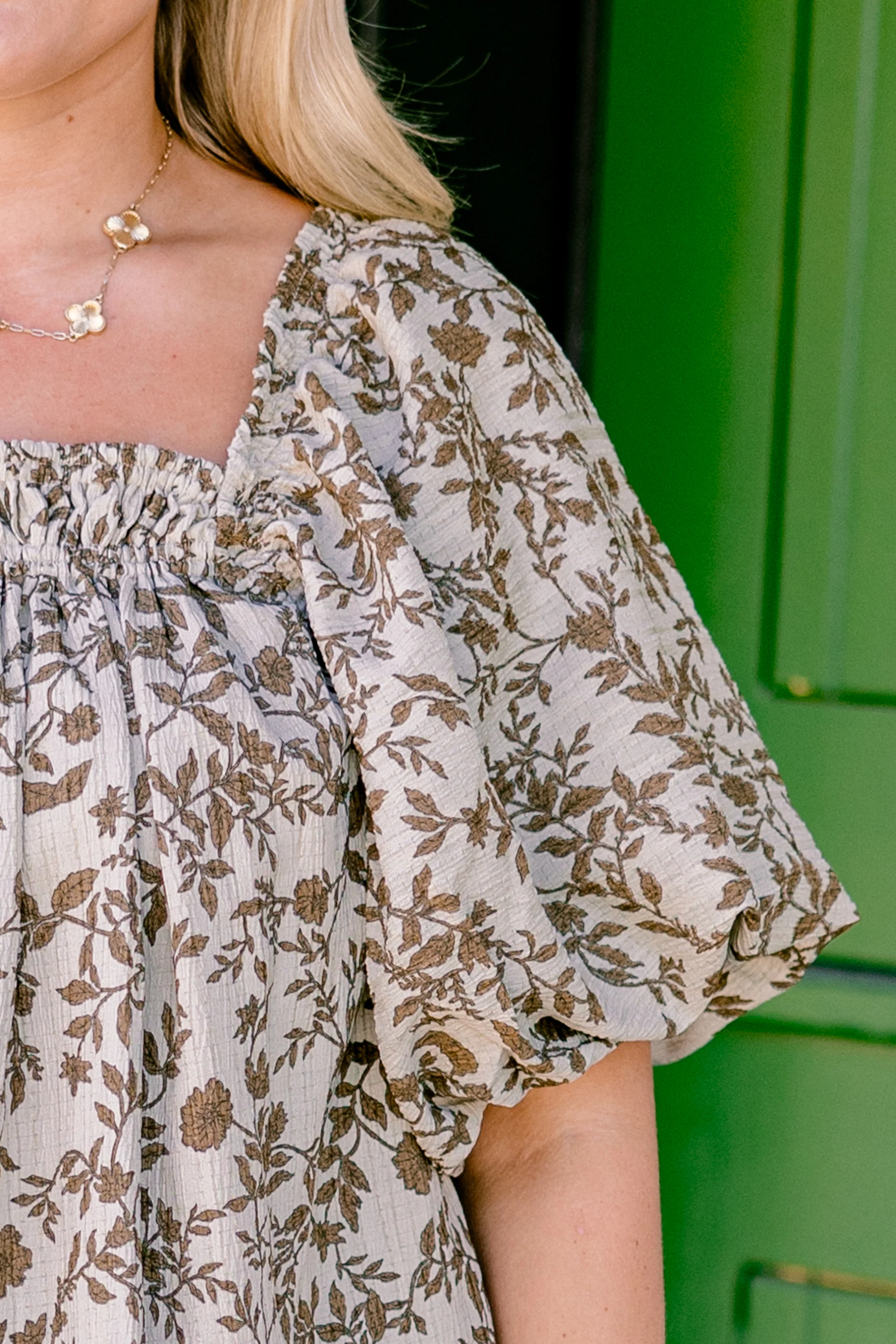 Cozy Love Top, Ivory-Brown - Giverhouse