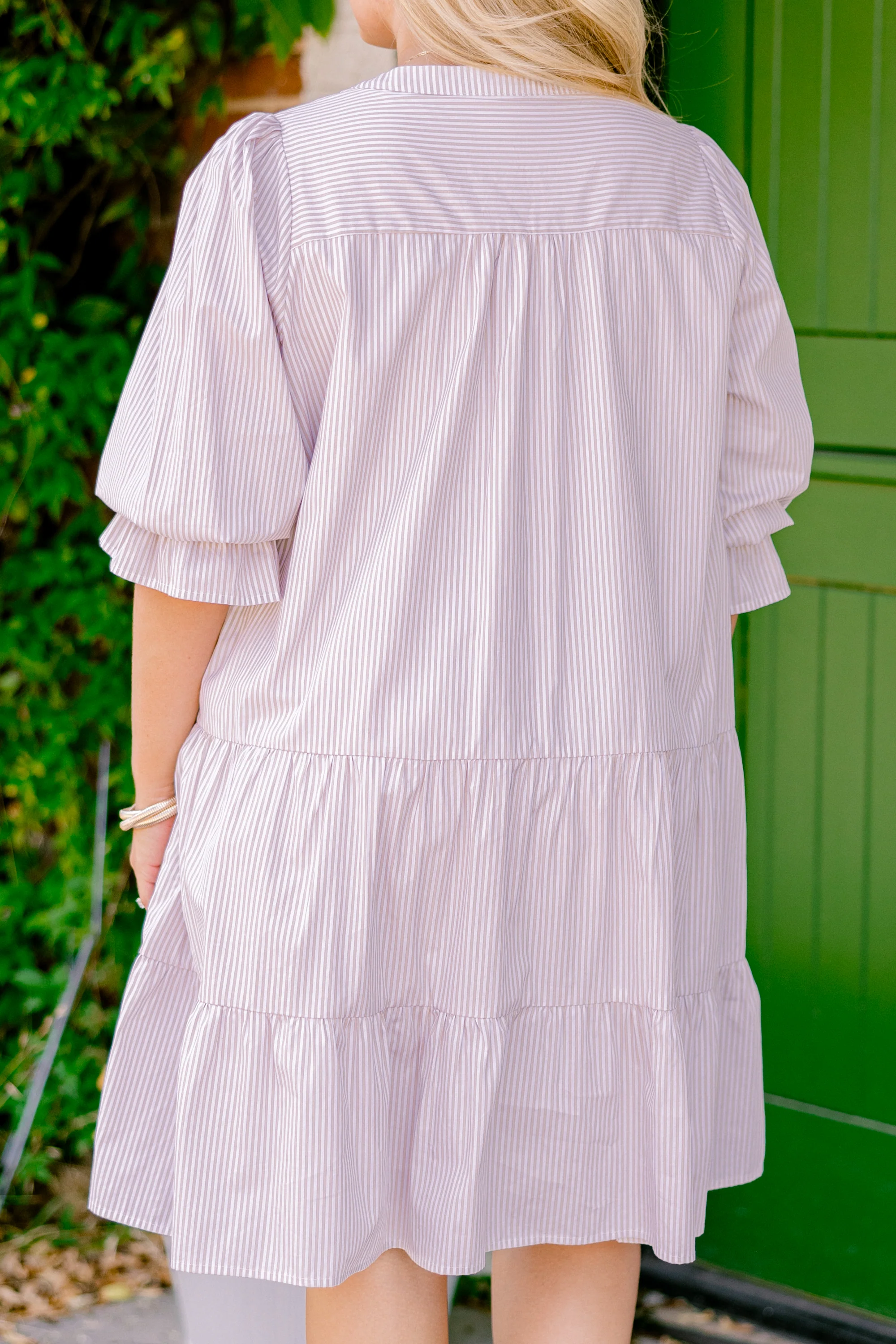 What You Know Dress, Brown Stripe - Giverhouse