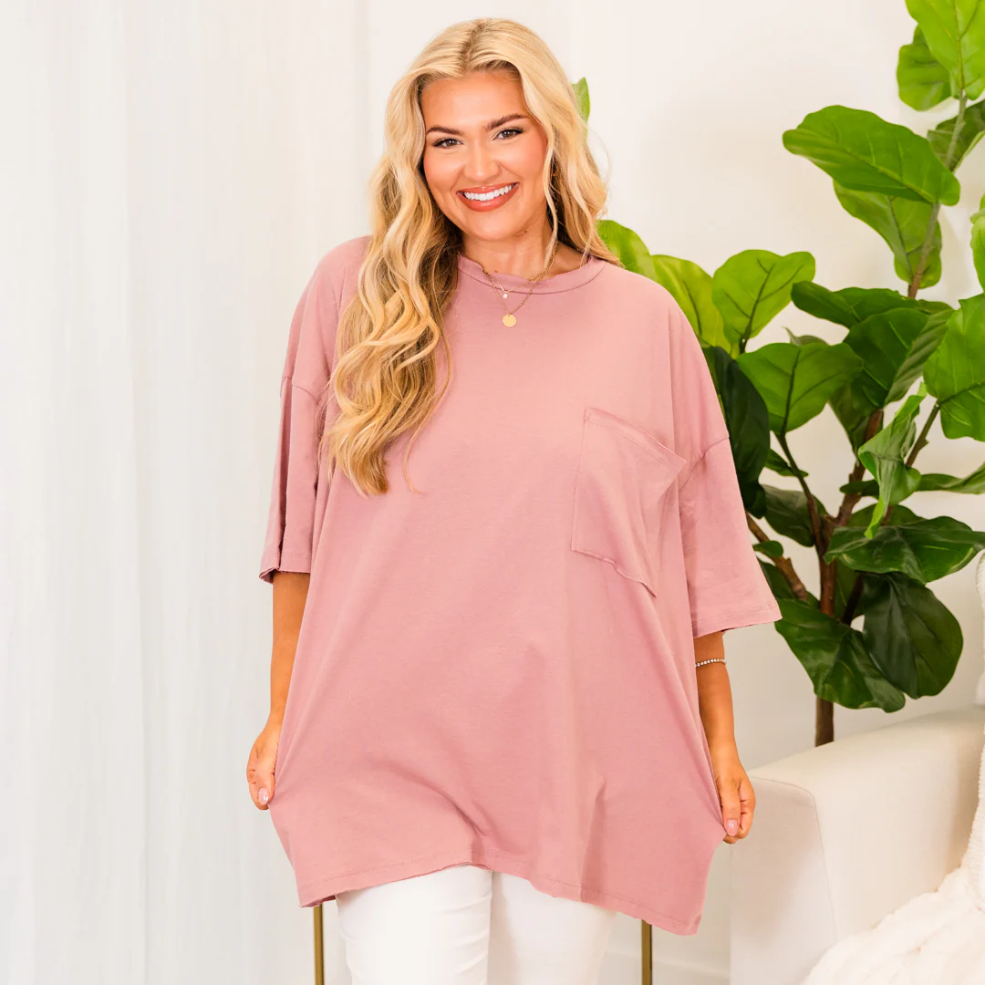 It Comes Naturally Top, Light Rose - Giverhouse