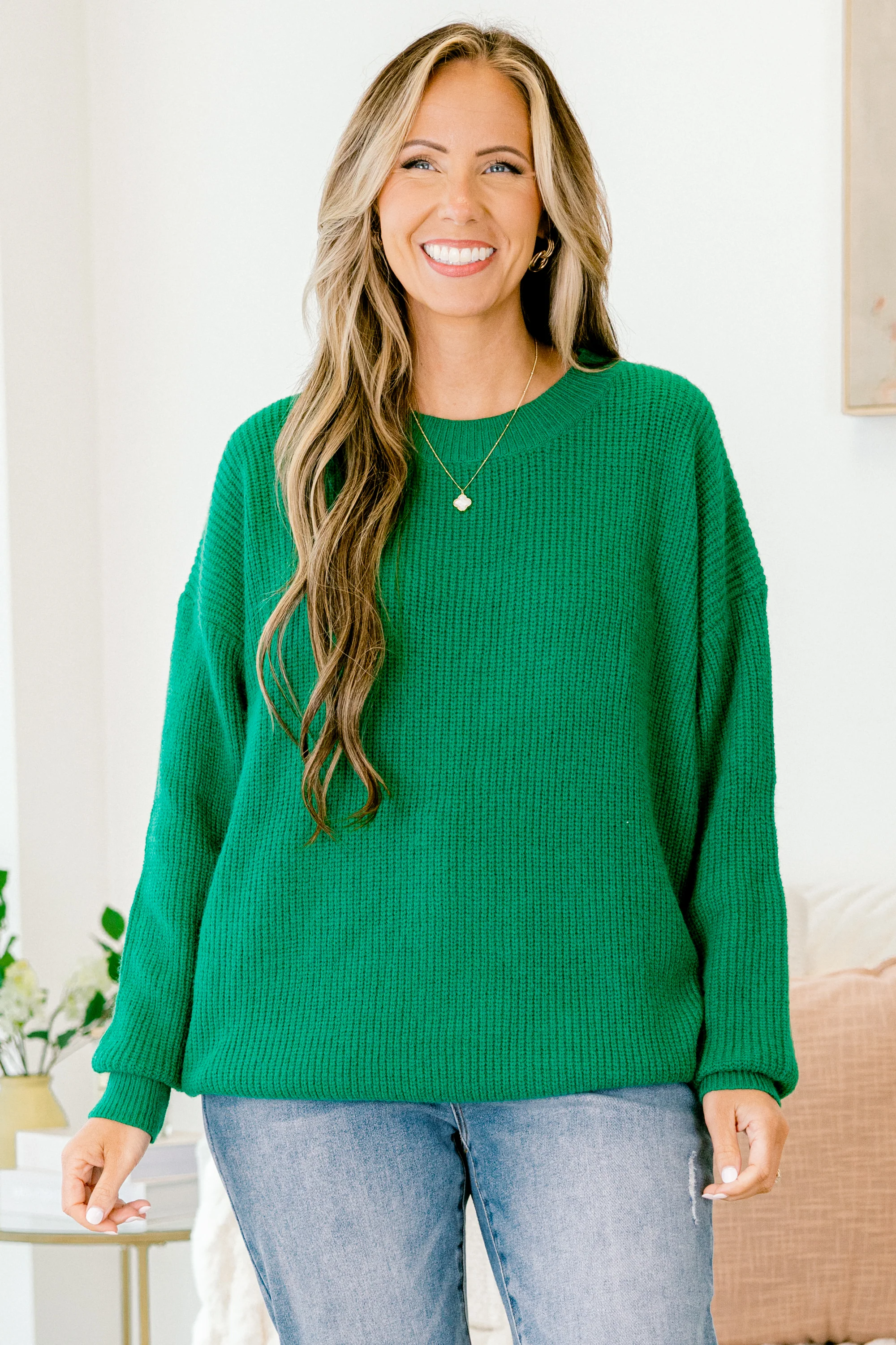 Fairy Floss Sweater, Green - Giverhouse