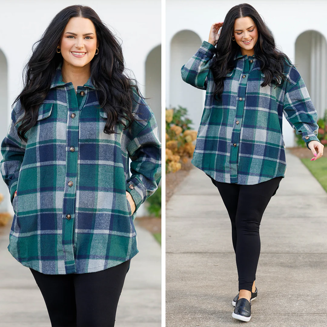 My Time With You Shacket, Olive - Giverhouse