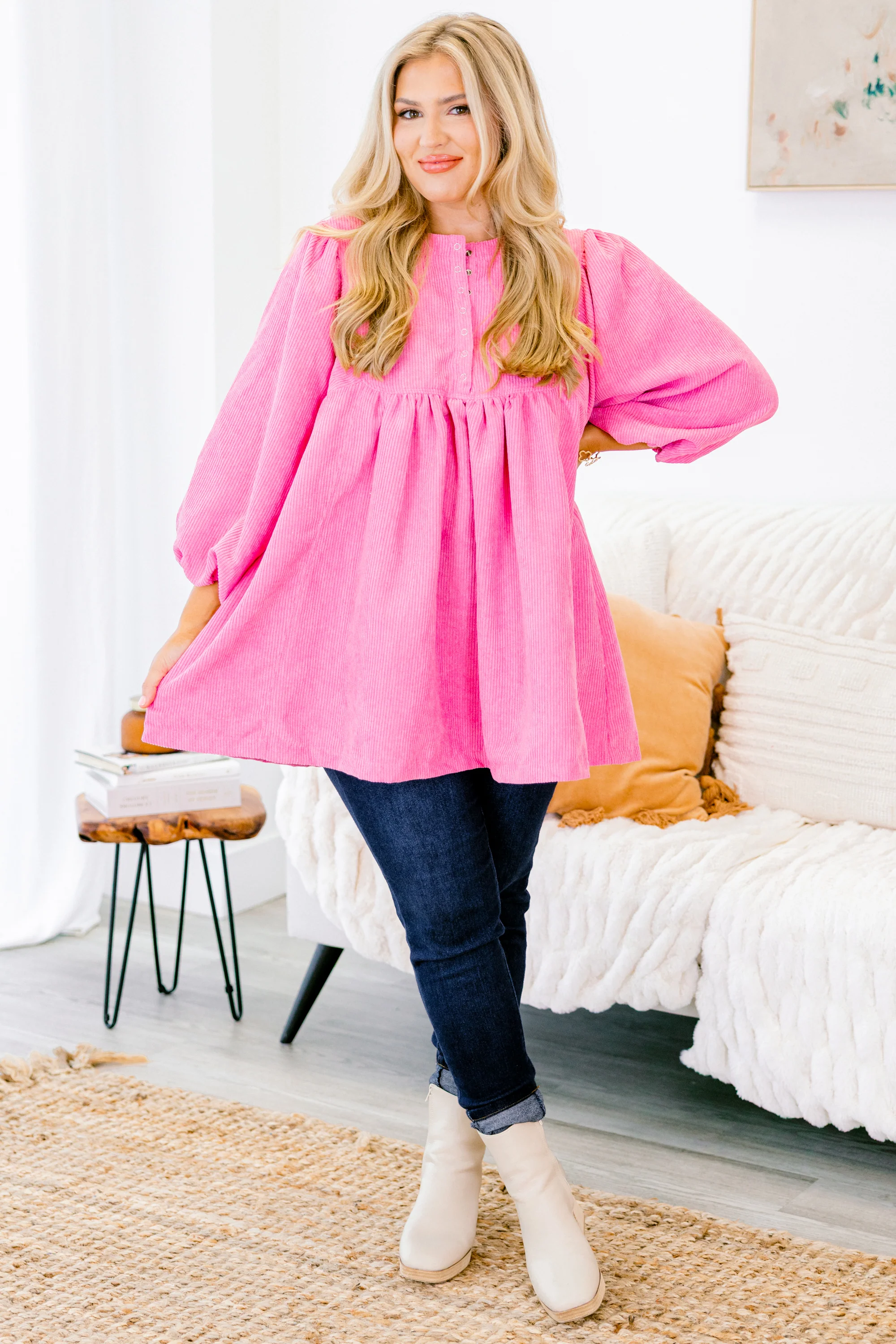 Summer Wave Tunic, Pink - Giverhouse