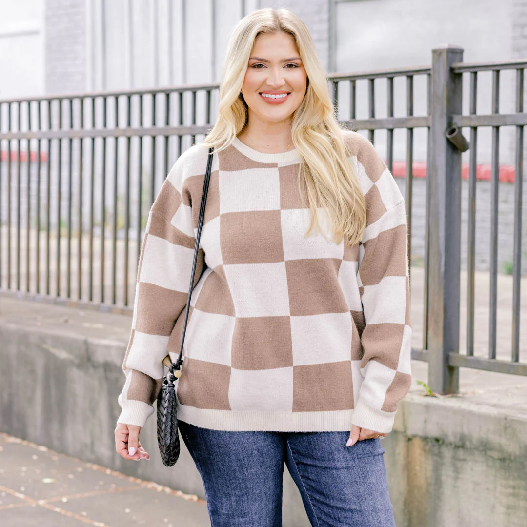 Not Into Games Sweater, Brown - Giverhouse