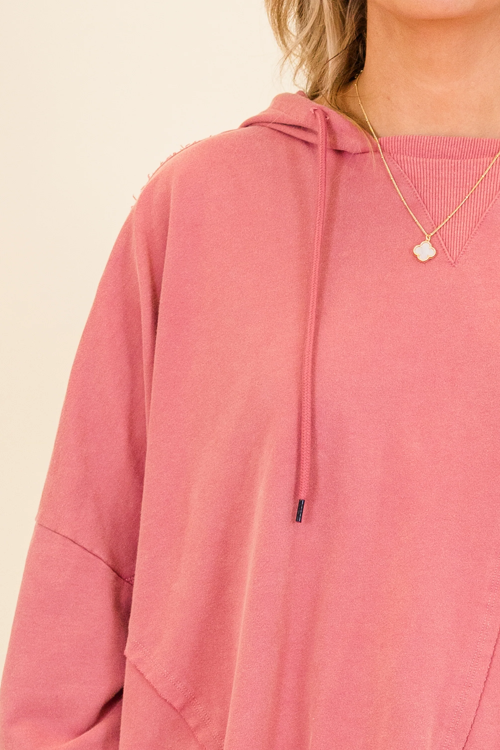 Happy Days Ahead Hoodie, Pink - Giverhouse