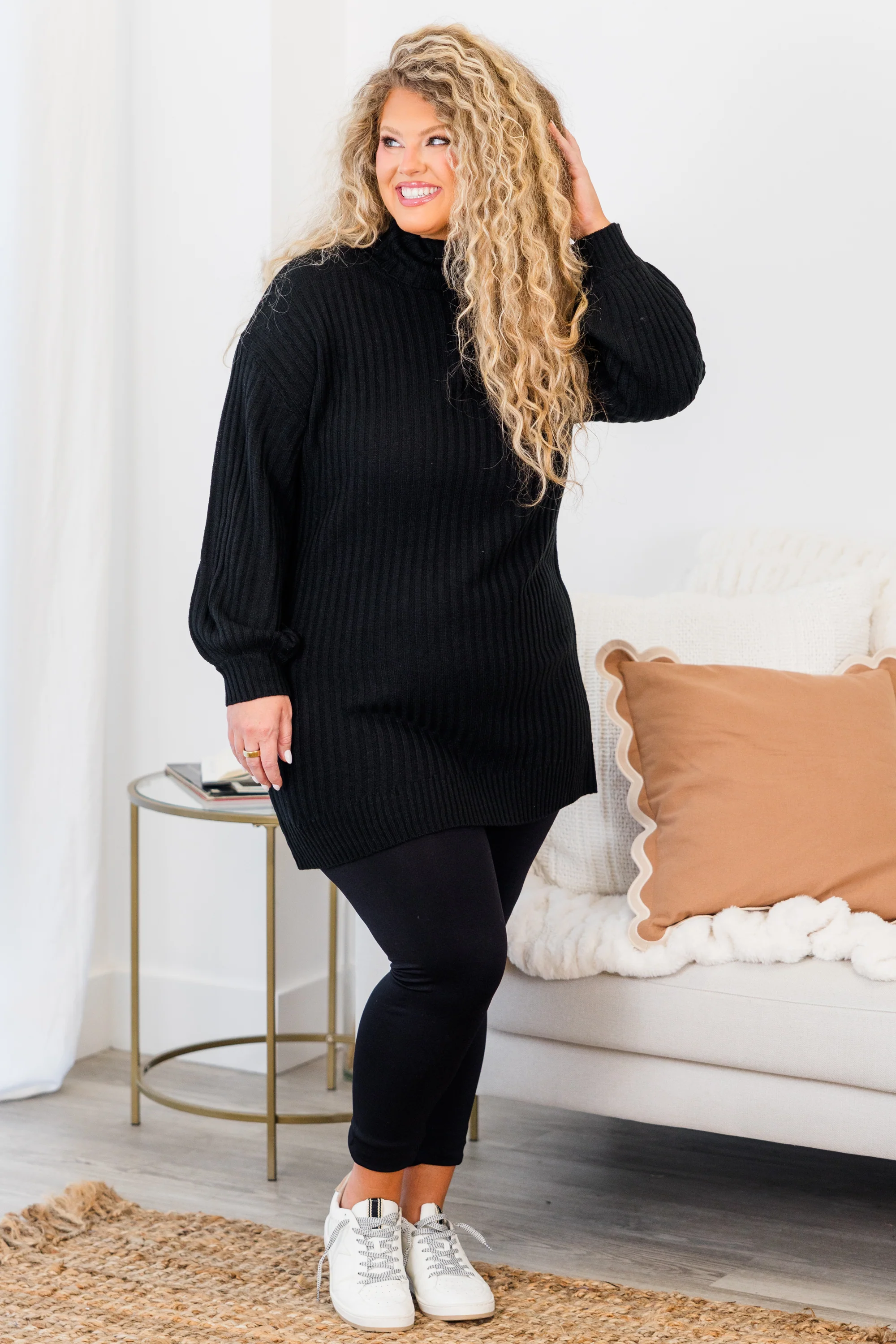 Snuggle With You Sweater, Black - Giverhouse