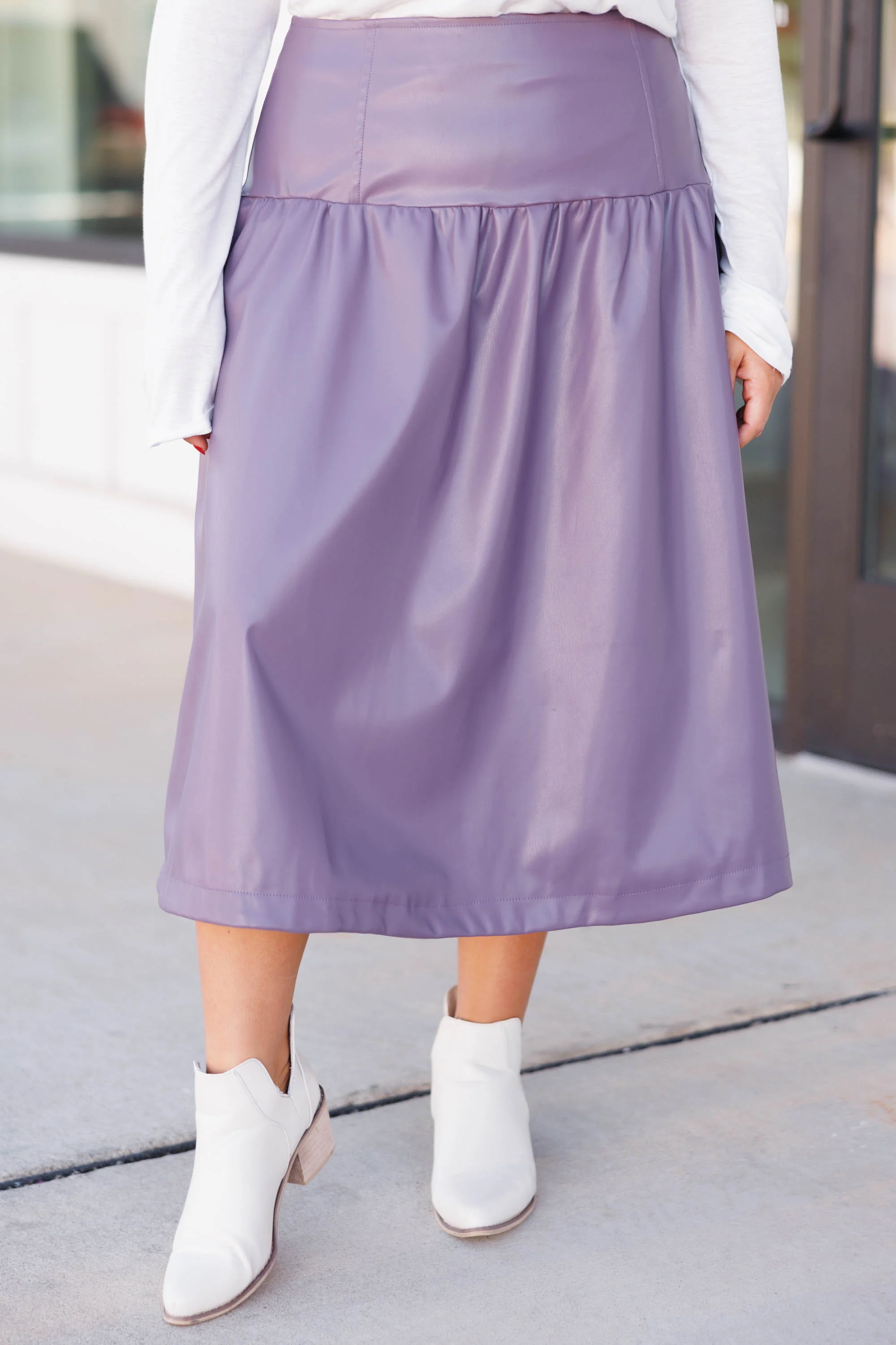 Come On Over Skirt, Purple - Giverhouse
