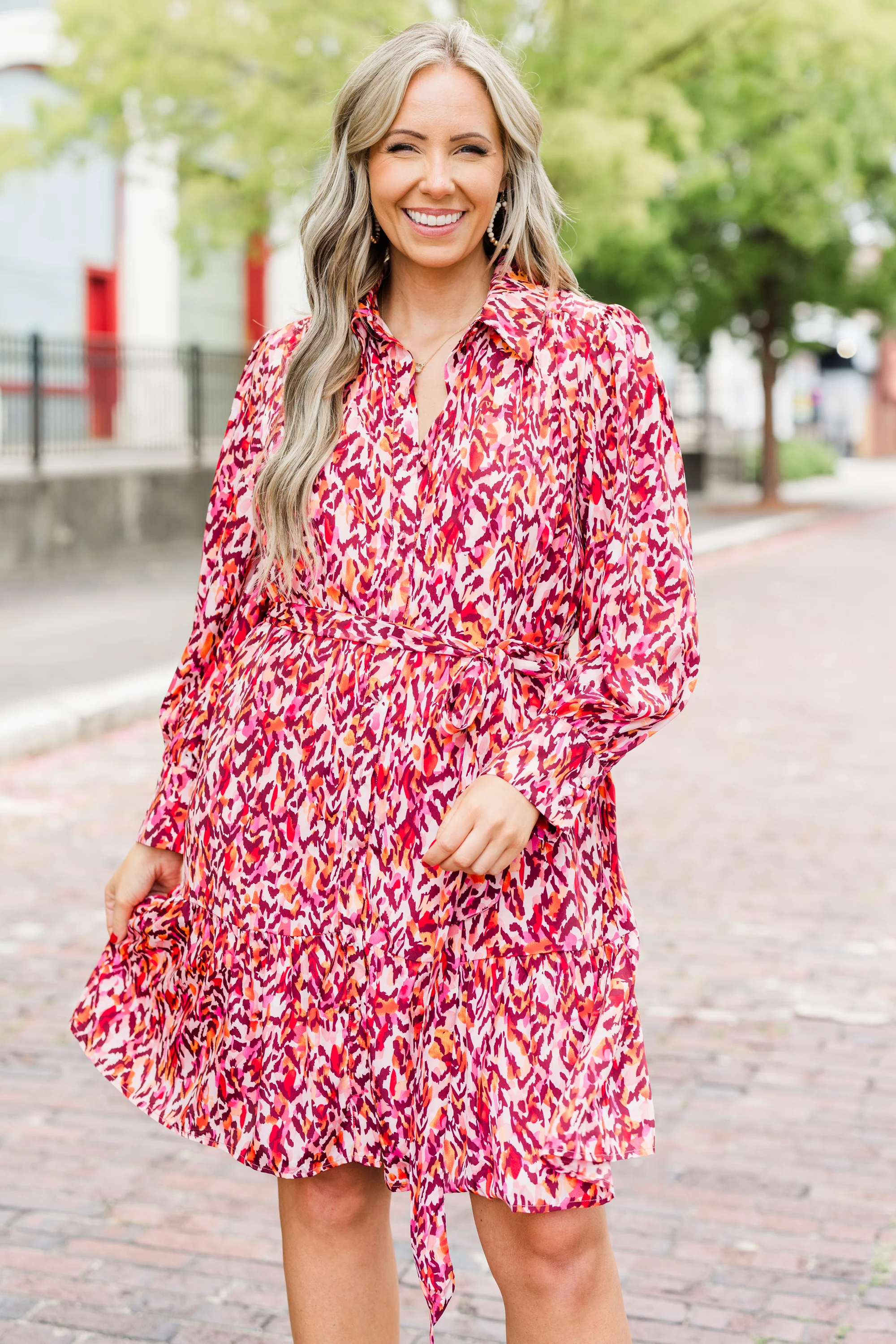 So Chic Dress, Pink - Giverhouse