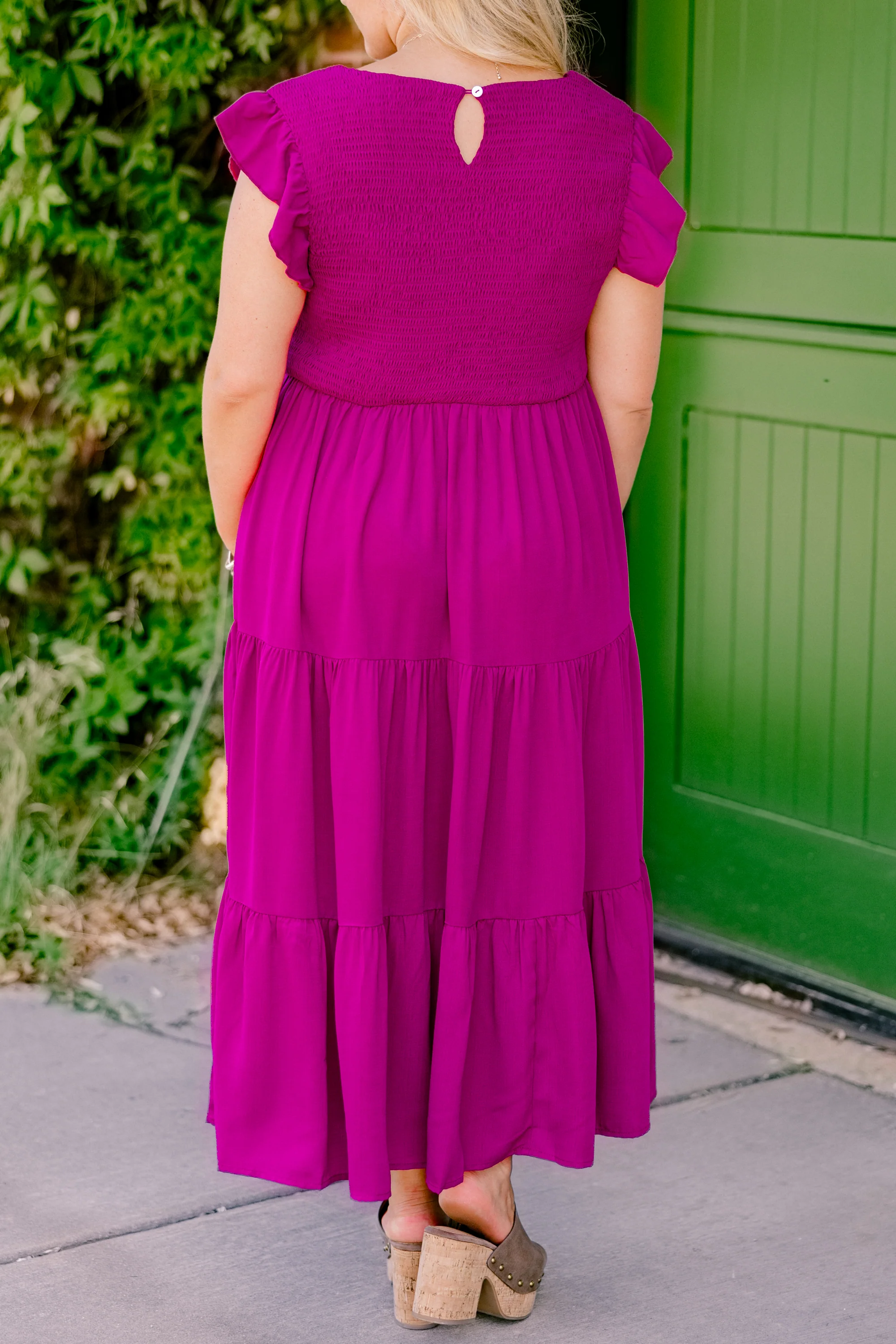 Our Sweet Memories Dress, Berry - Giverhouse