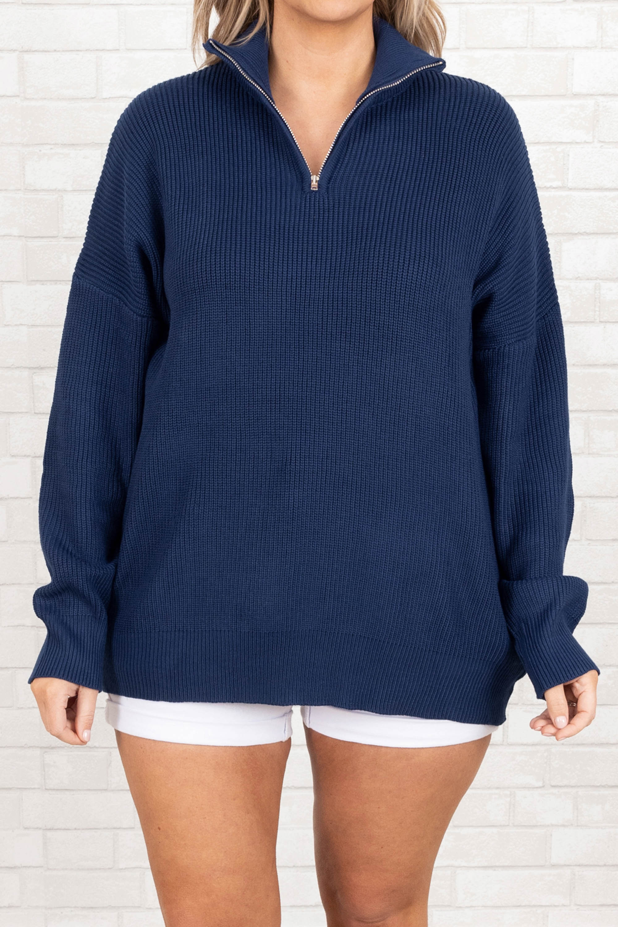 Just Keep Driving Pullover, Blue - Giverhouse