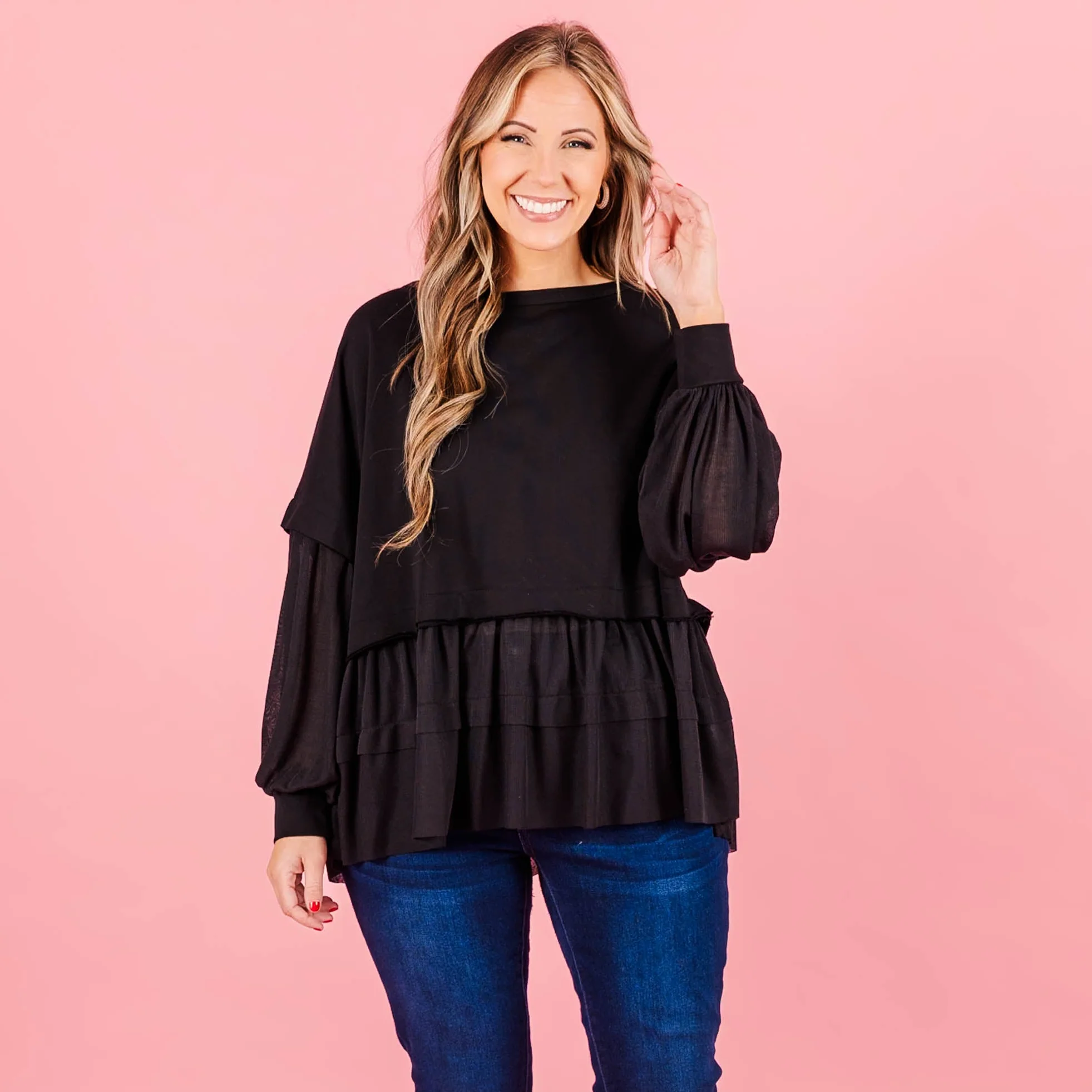 My Kind Of Fun Top, Black - Giverhouse