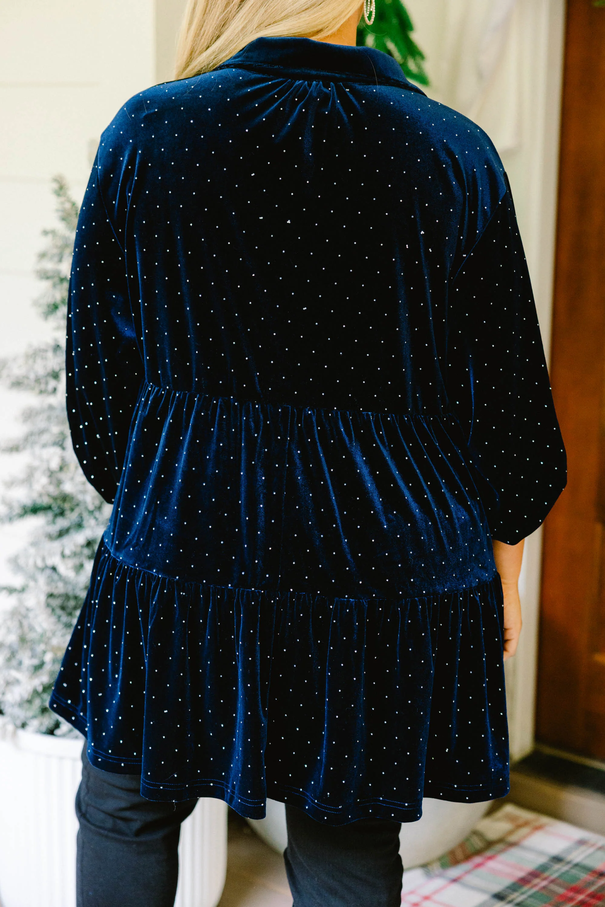 Starry Night Tunic, Navy - Giverhouse