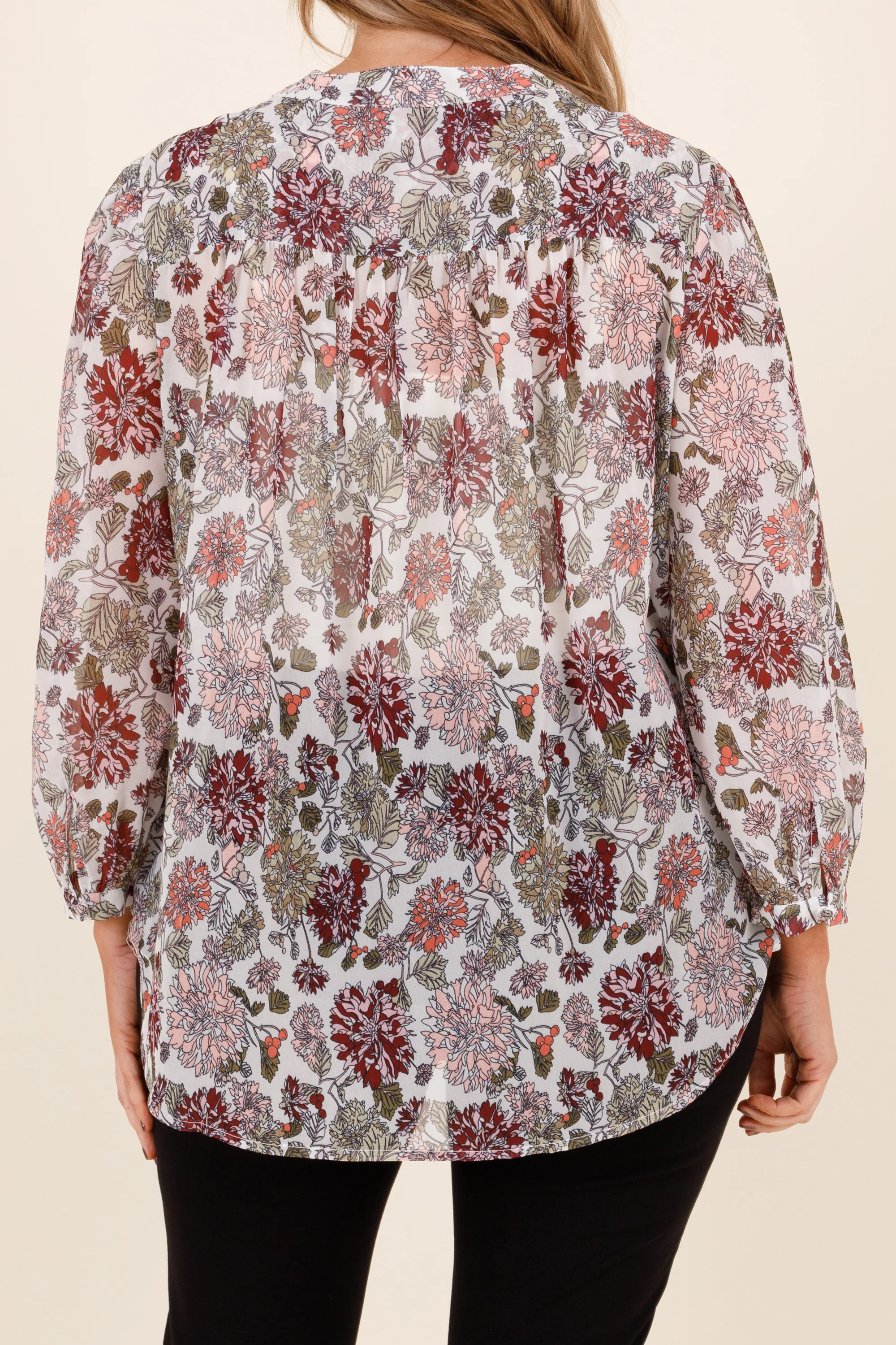 Glamorous Gal Top, Ivory - Giverhouse