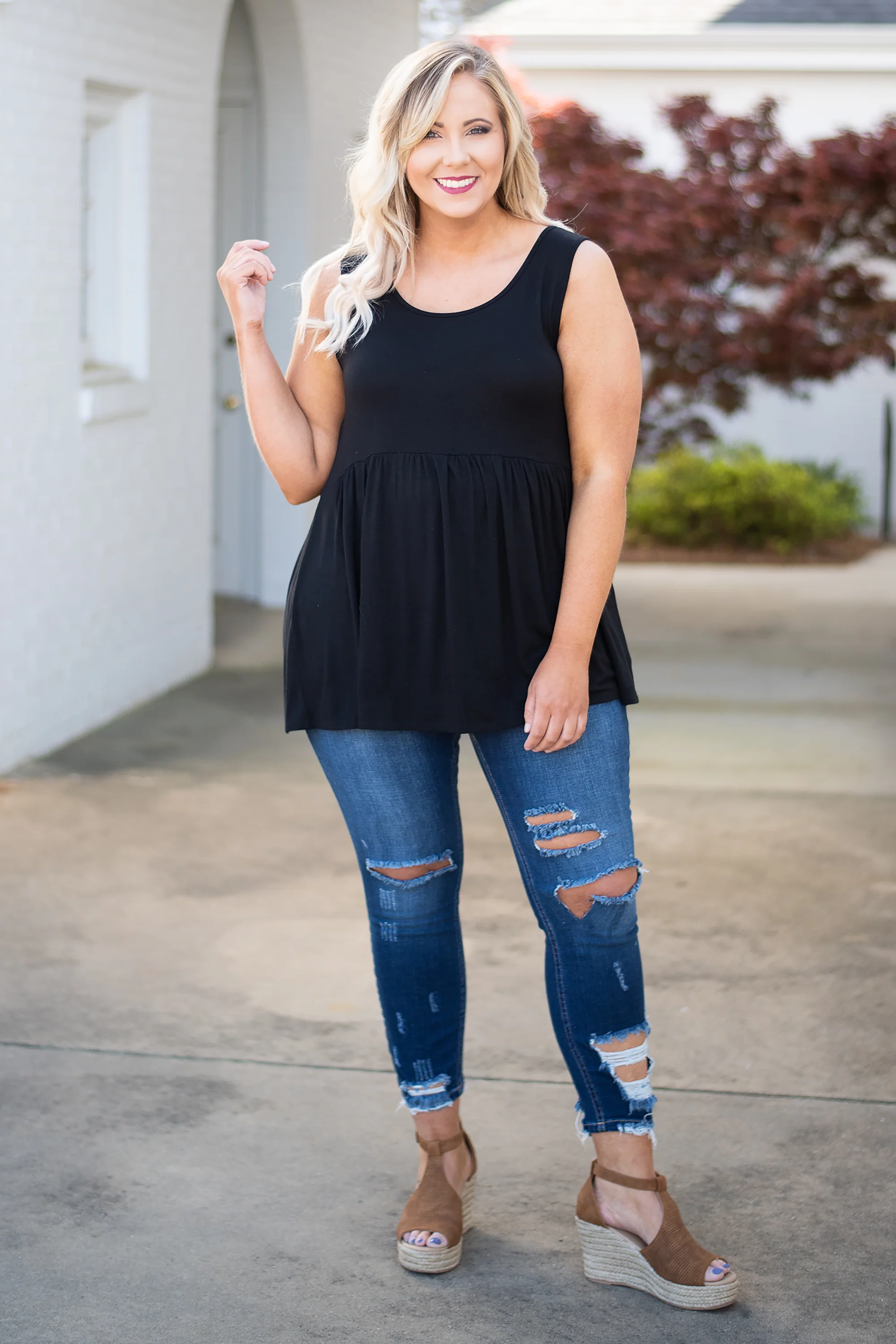 Blank Slate Skinny Jeans, Dark Wash - Giverhouse