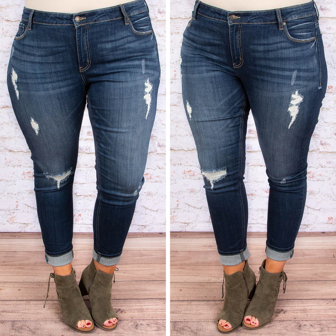 Material Girl Jeans, Dark Wash - Giverhouse