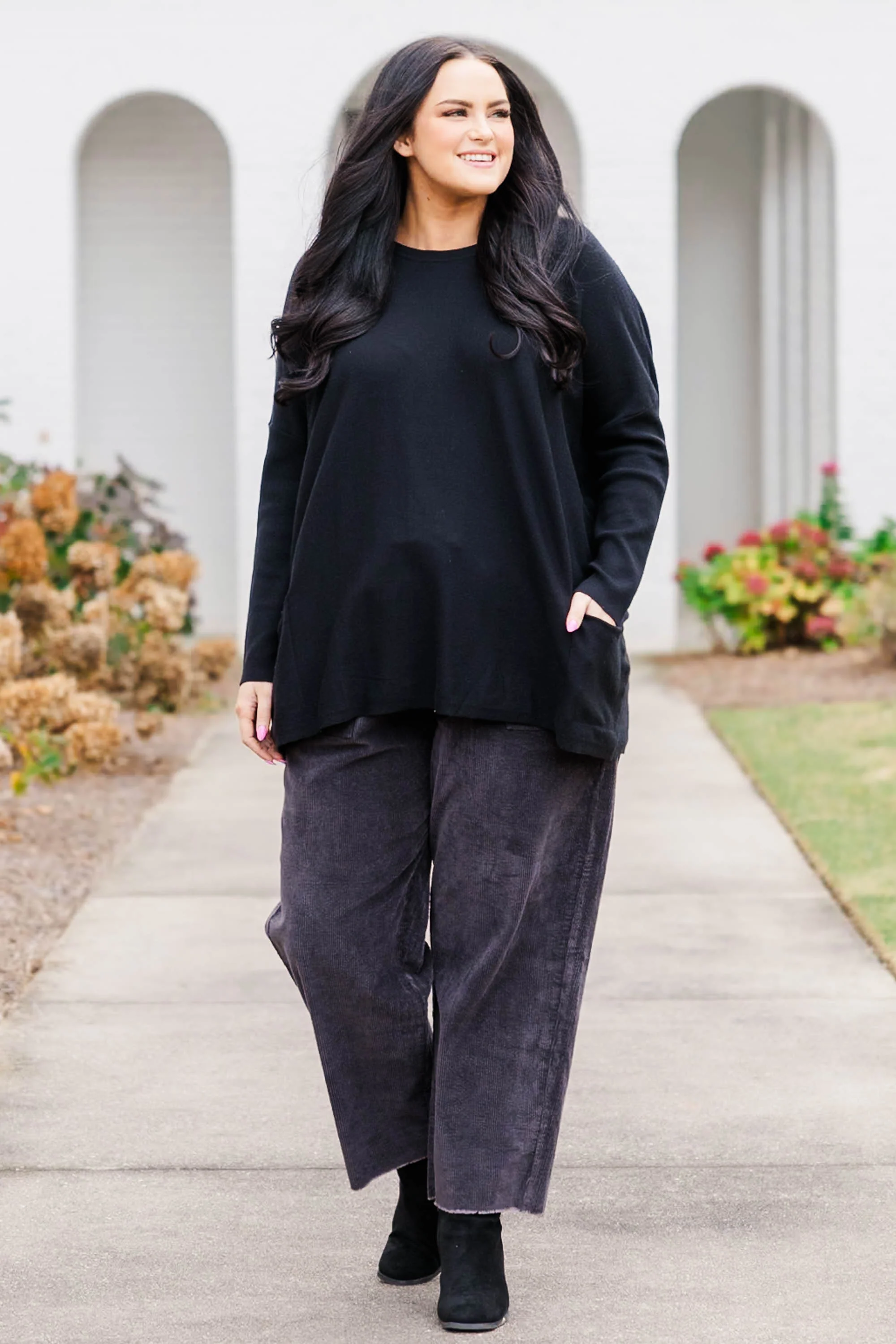 Leisure Time Pants, Charcoal - Giverhouse