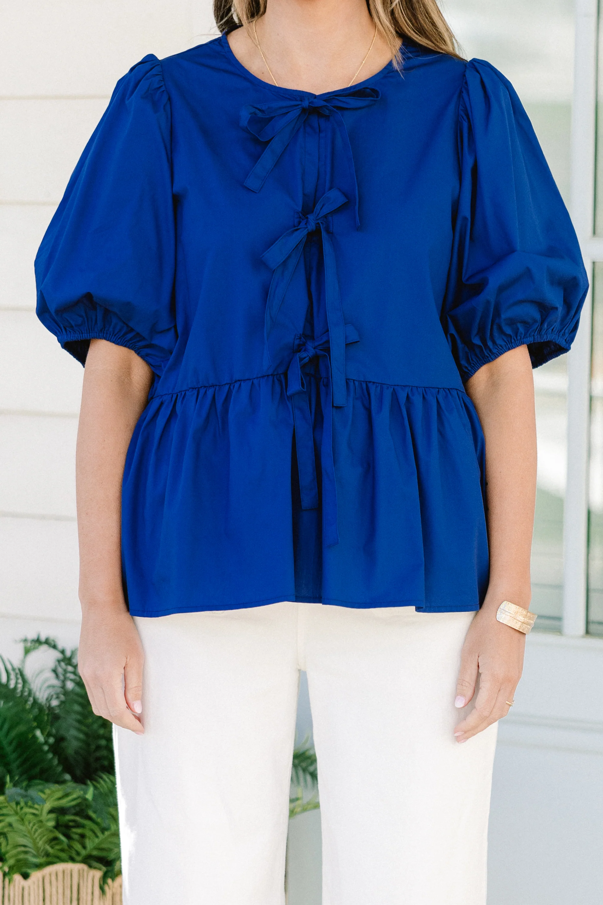 Easy Living Top, Royal Blue - Giverhouse