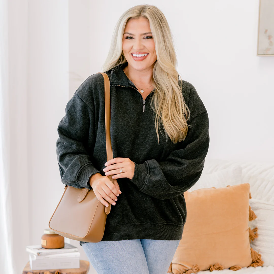 Time To Tell Pullover, Black - Giverhouse