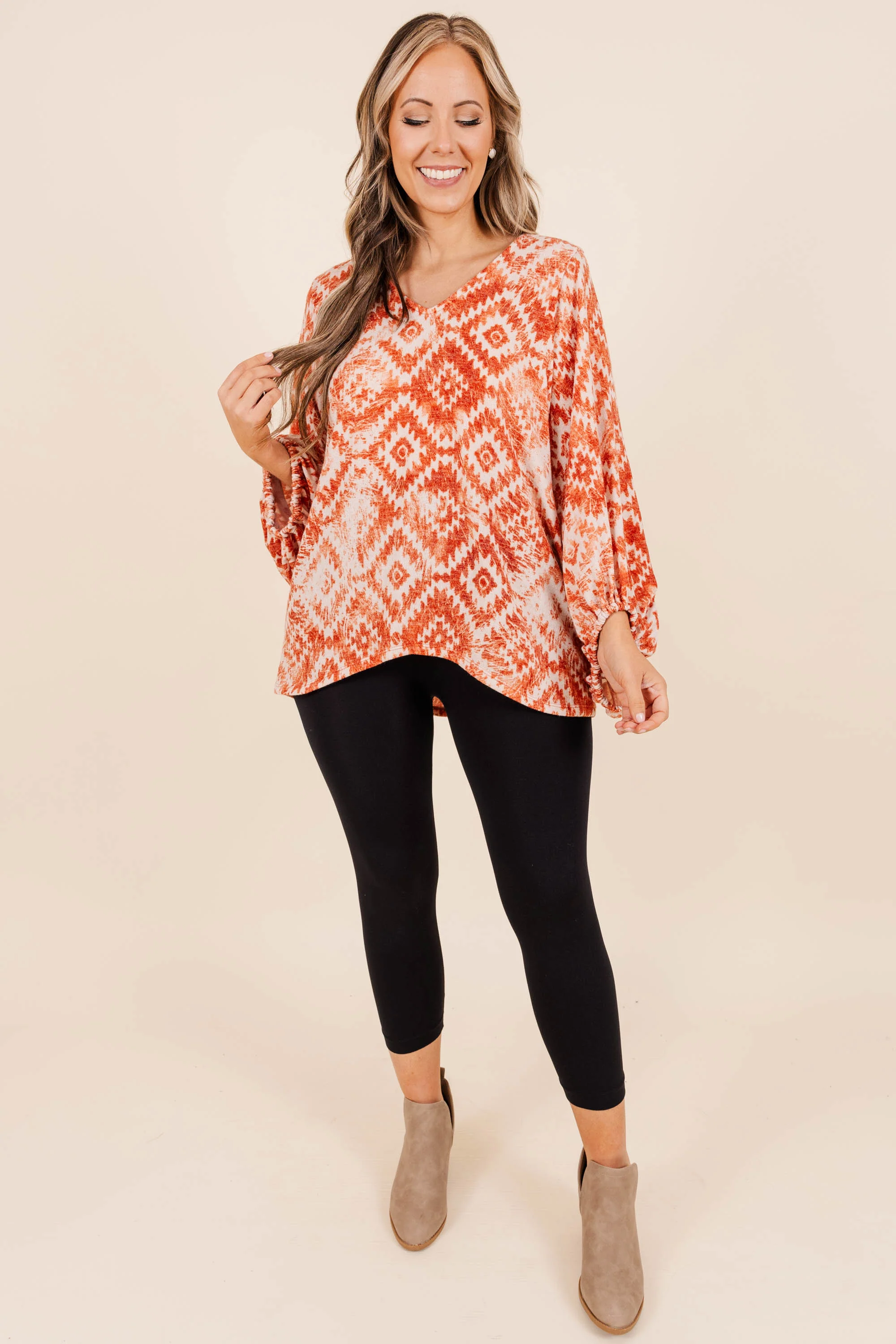 Ceramic Homes Top, Rust - Giverhouse