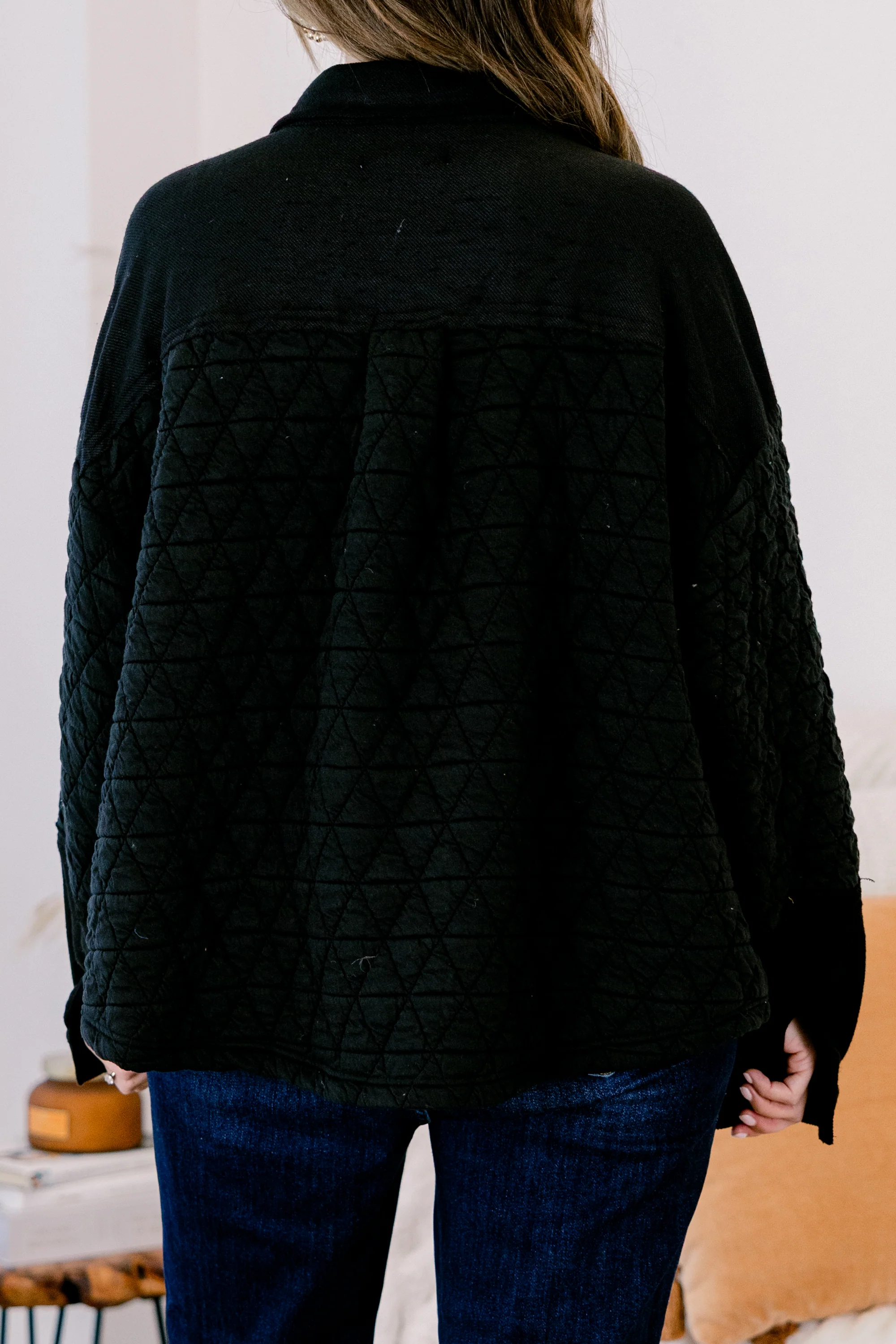 Apple Cider Shacket, Black - Giverhouse