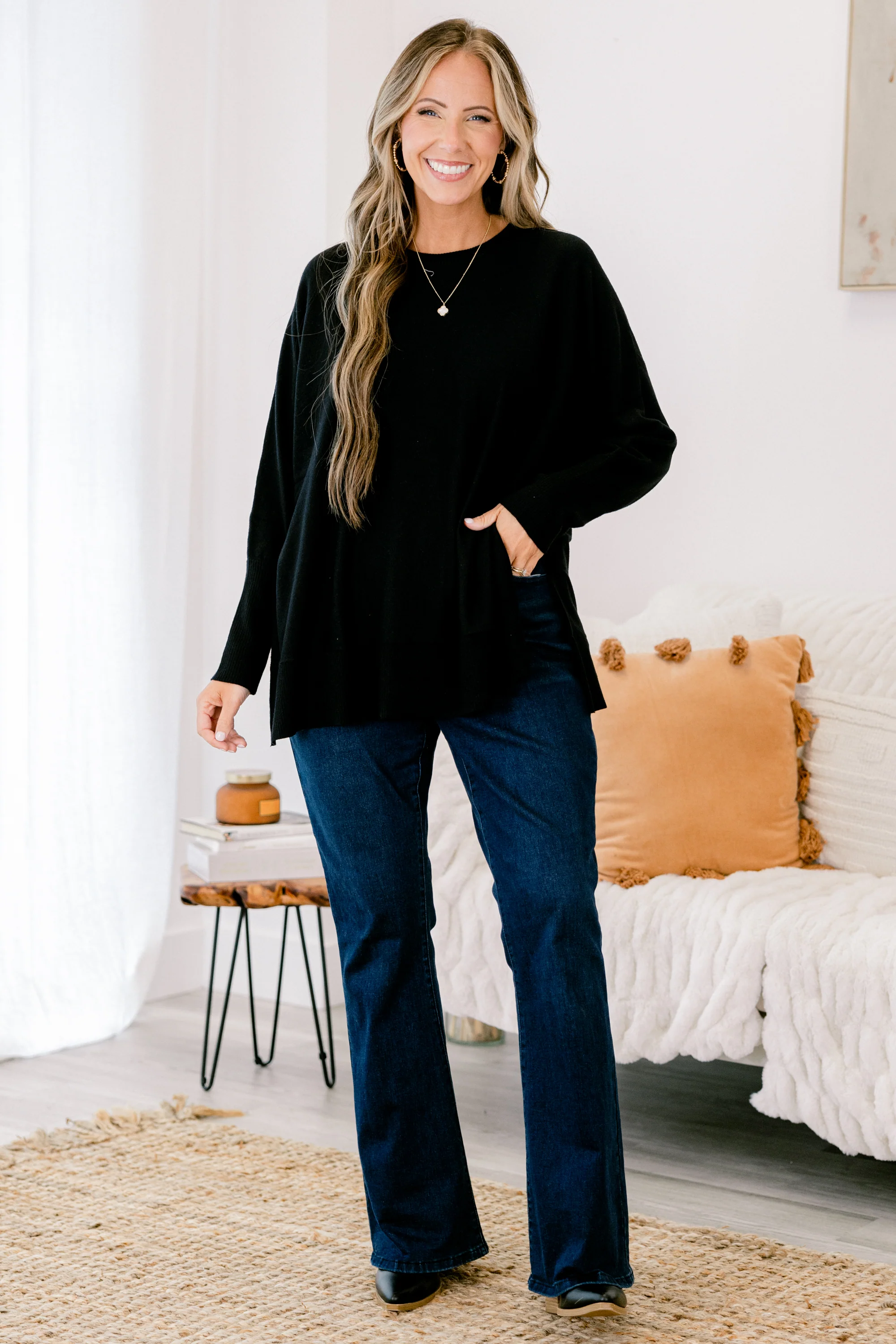 Chilled Out Top, Black - Giverhouse