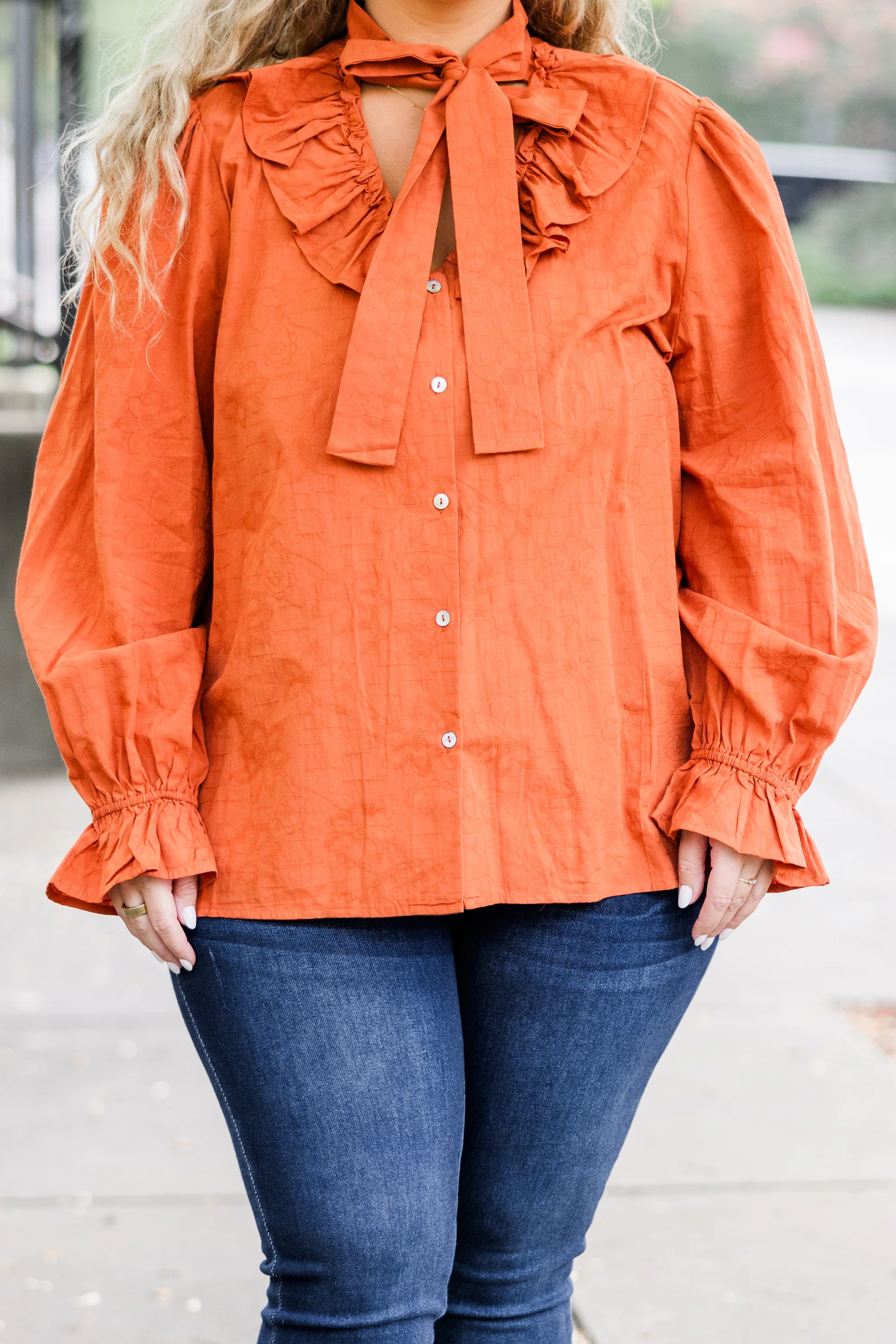 Gotcha Blouse, Rust - Giverhouse