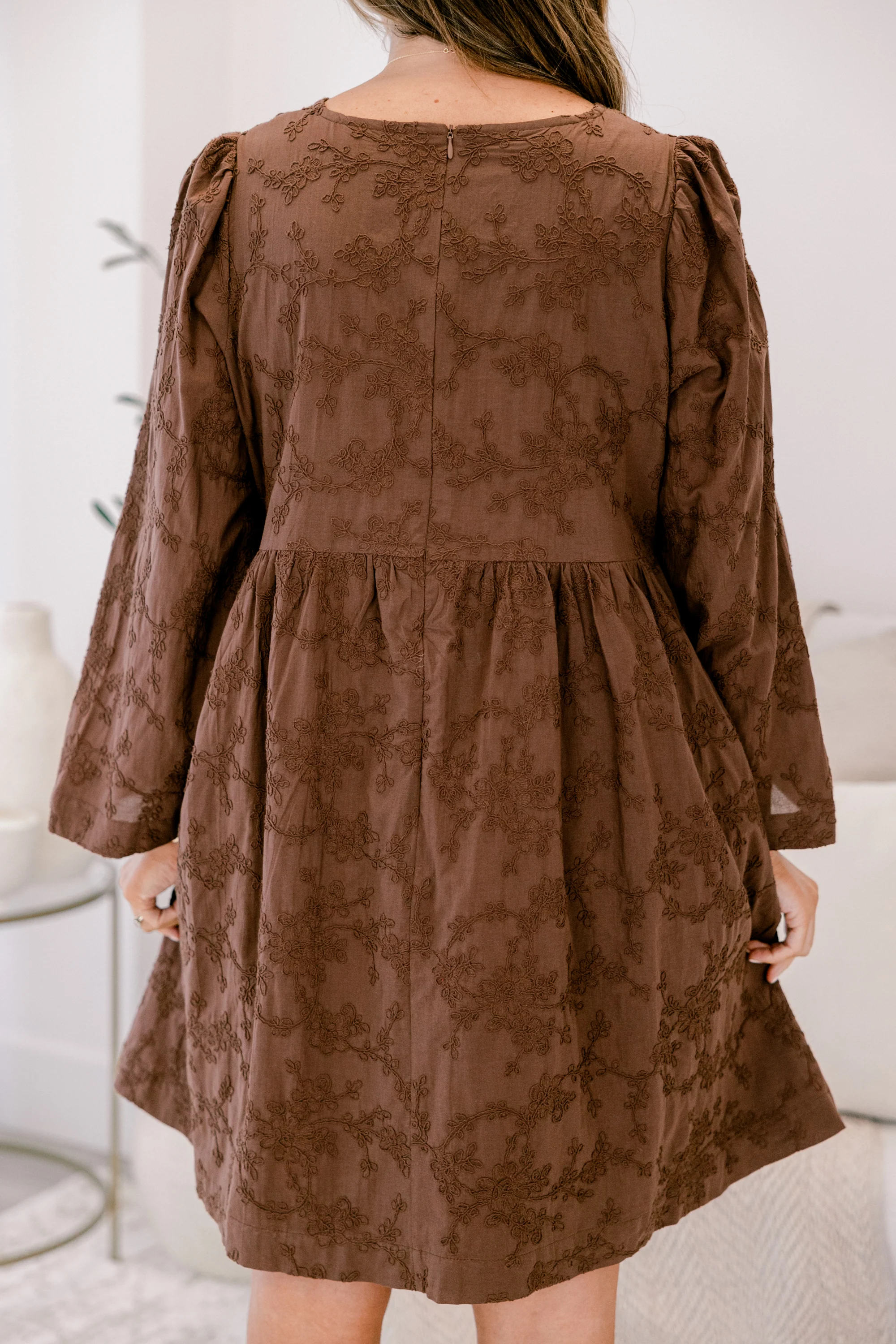 These Rainy Days Dress, Brown - Giverhouse