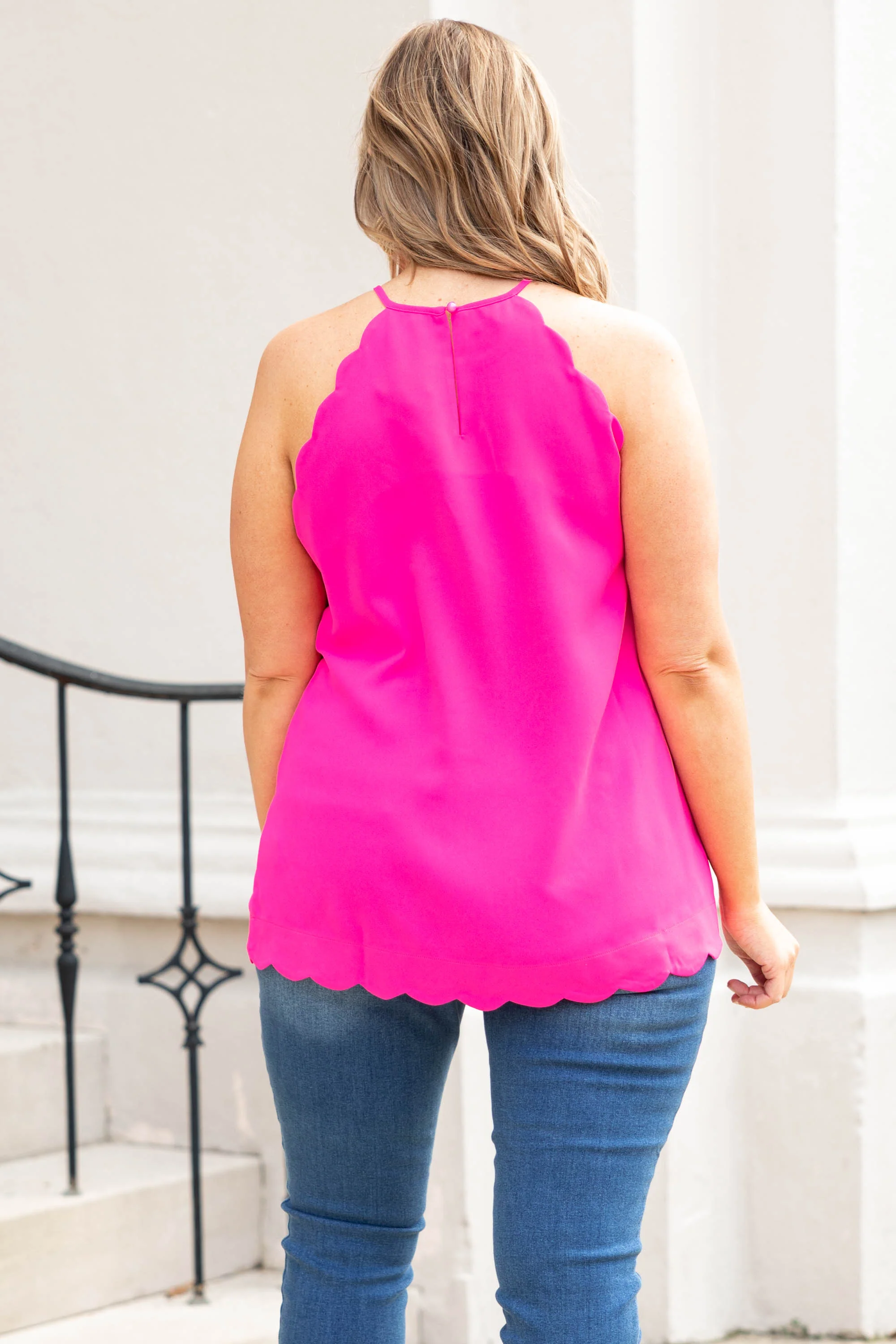 Catch Me At The Chateau Tank, Fuchsia - Giverhouse