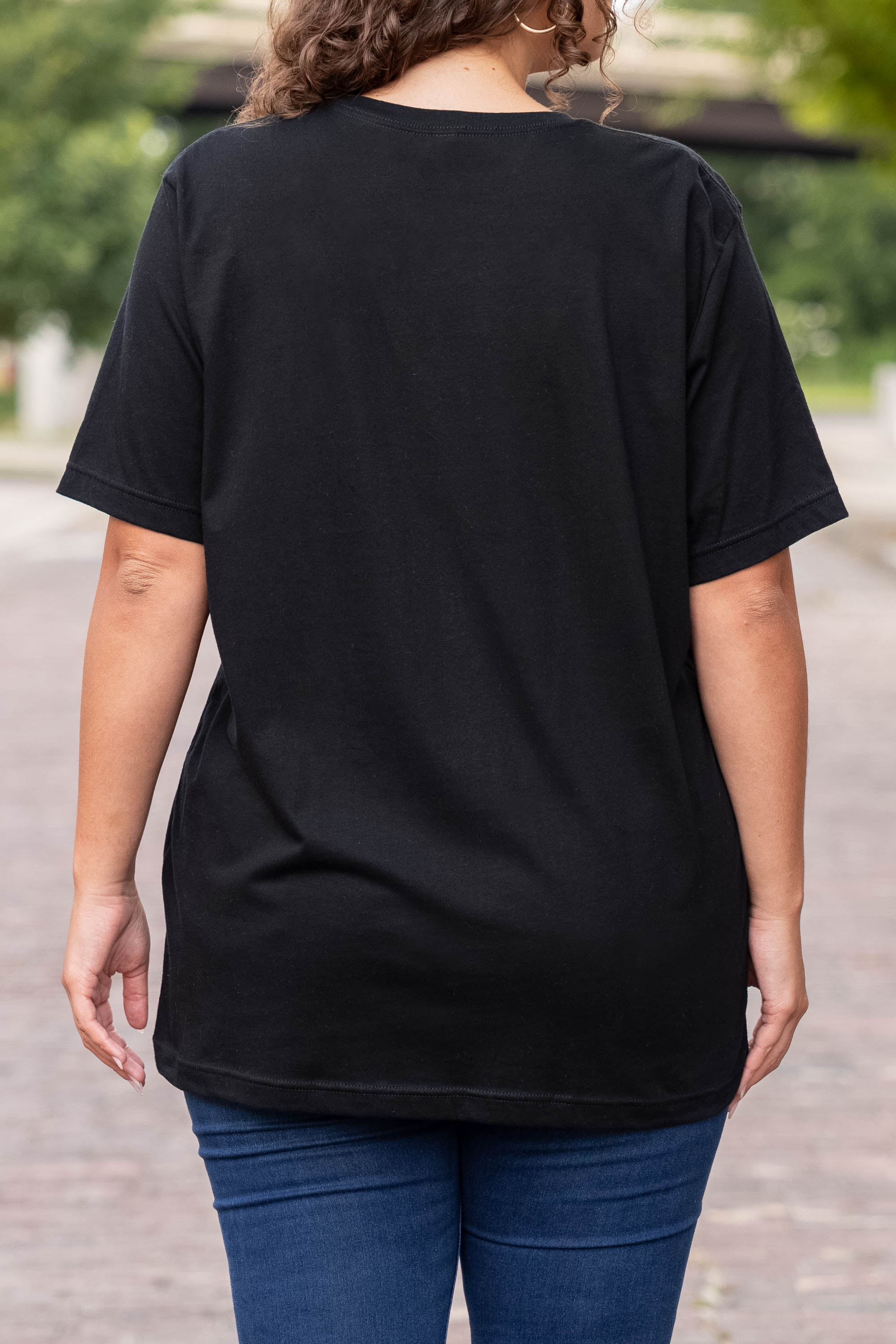 Game Day Leopard Tee, Black - Giverhouse