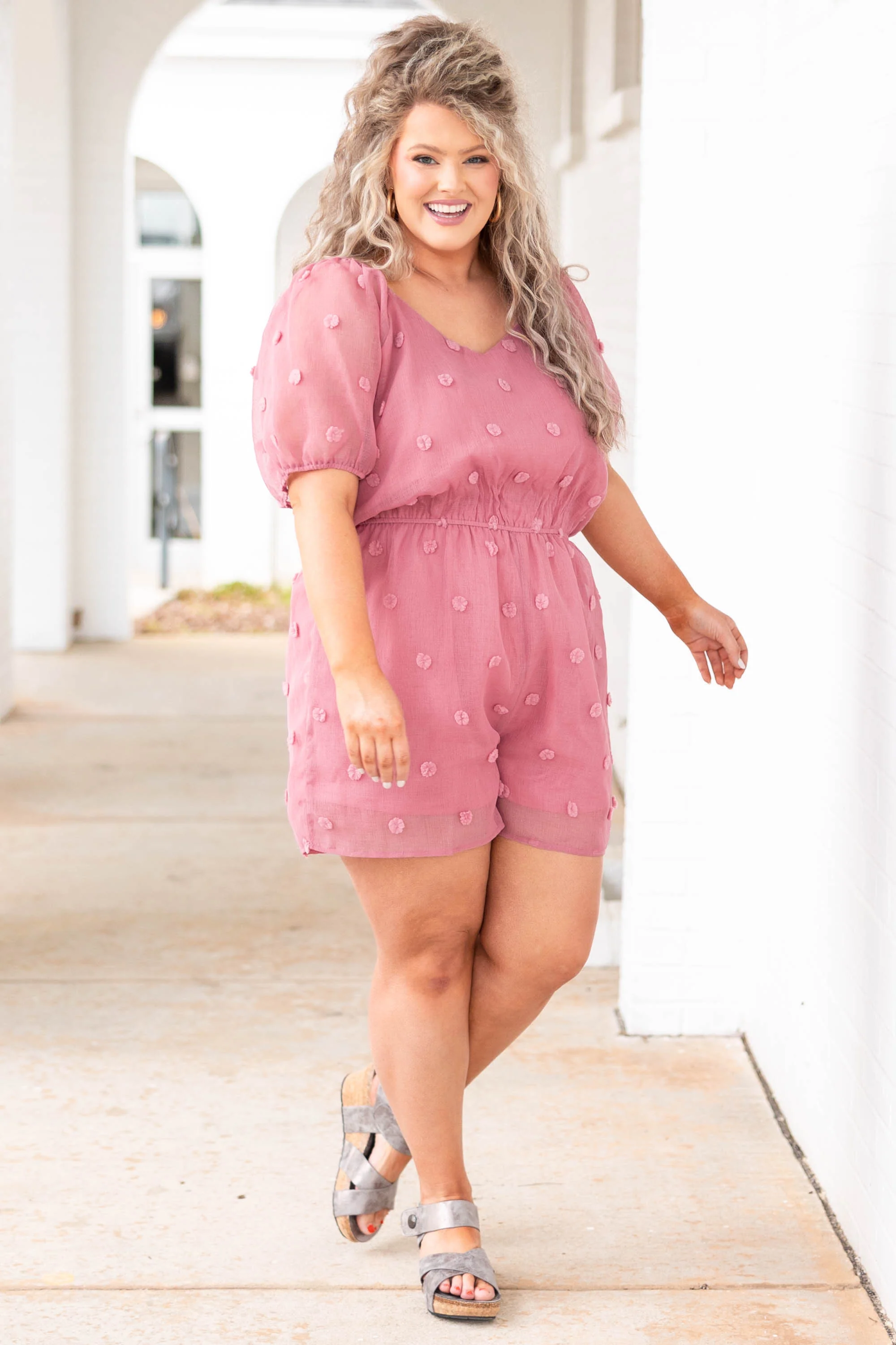 Timeless Essence Romper, Mauve - Giverhouse