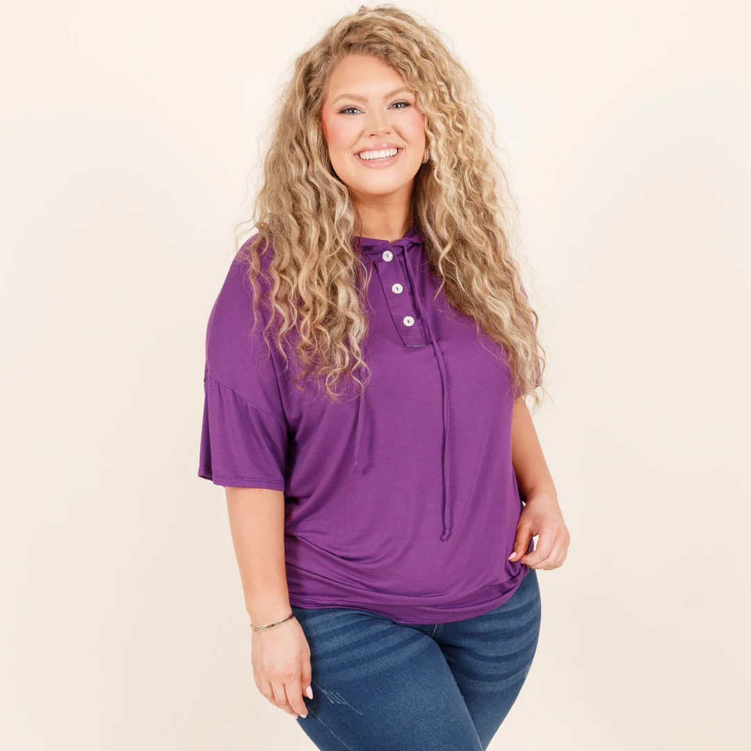 Versatile Vibe Top, Eggplant - Giverhouse