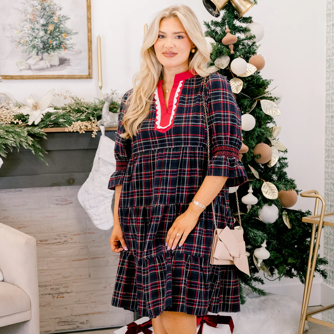 Feeling Like Herself Dress, Navy - Giverhouse