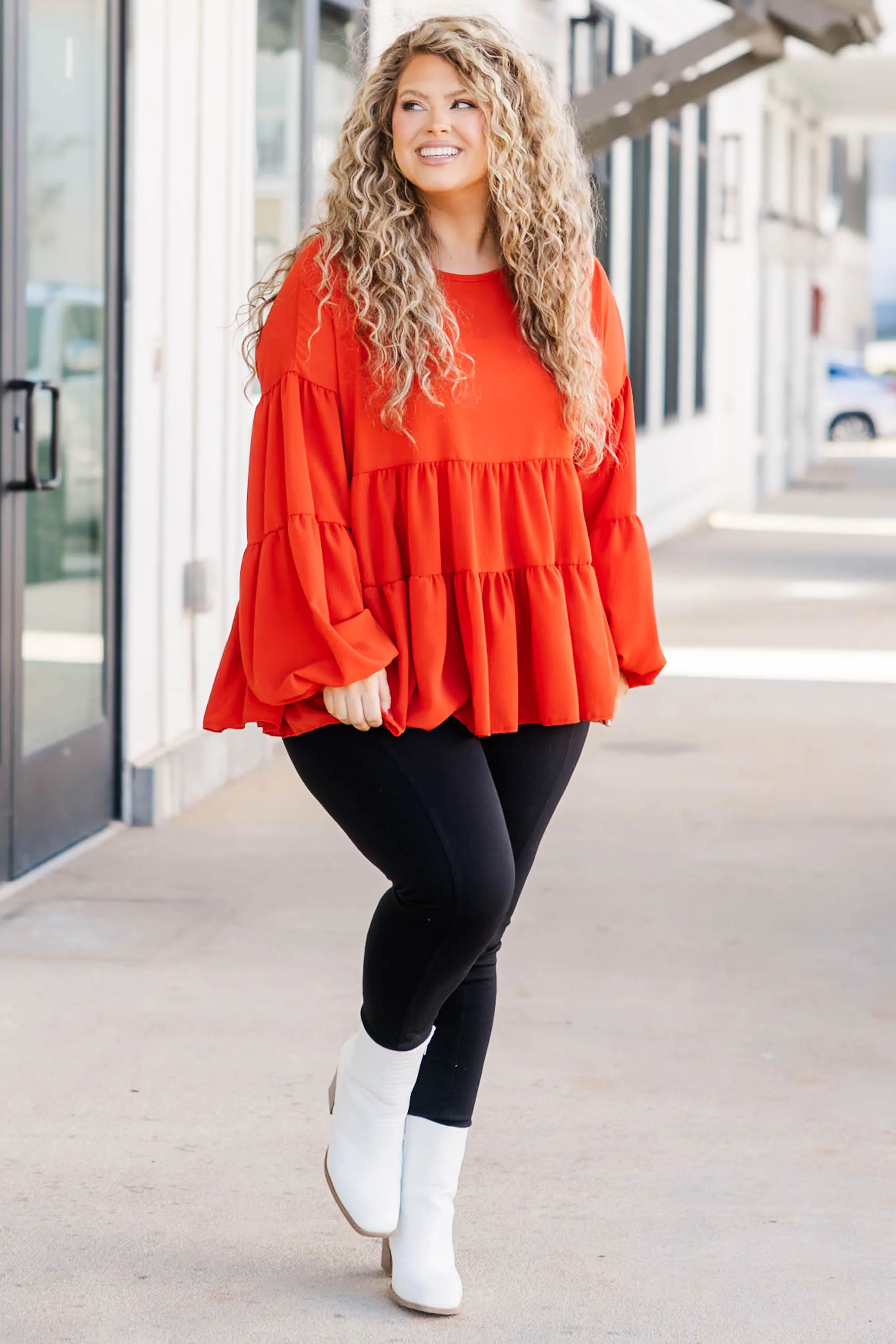 Spending Every Day Top, Rust - Giverhouse