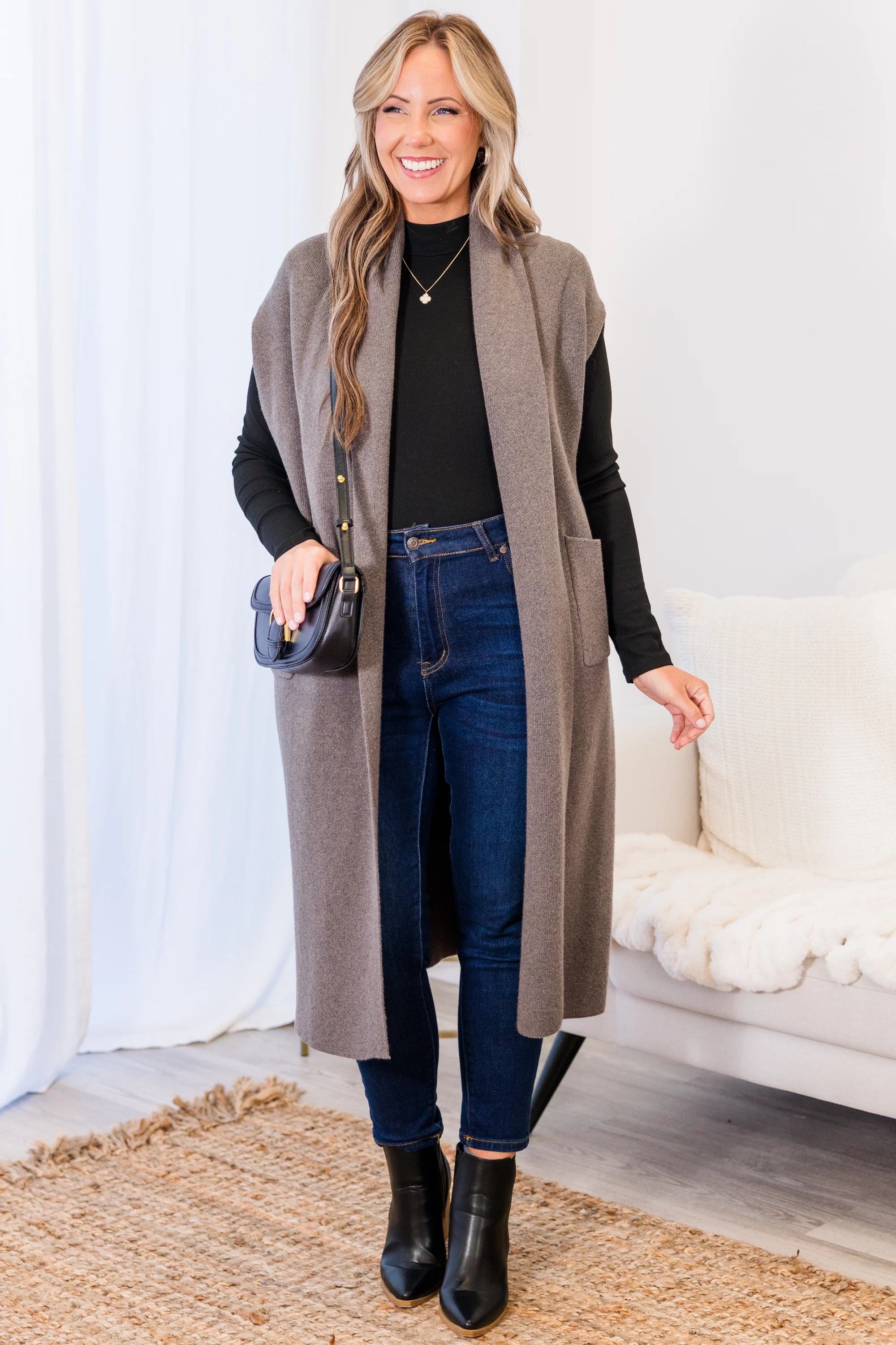 She's So Cute Cardigan, Grey - Giverhouse