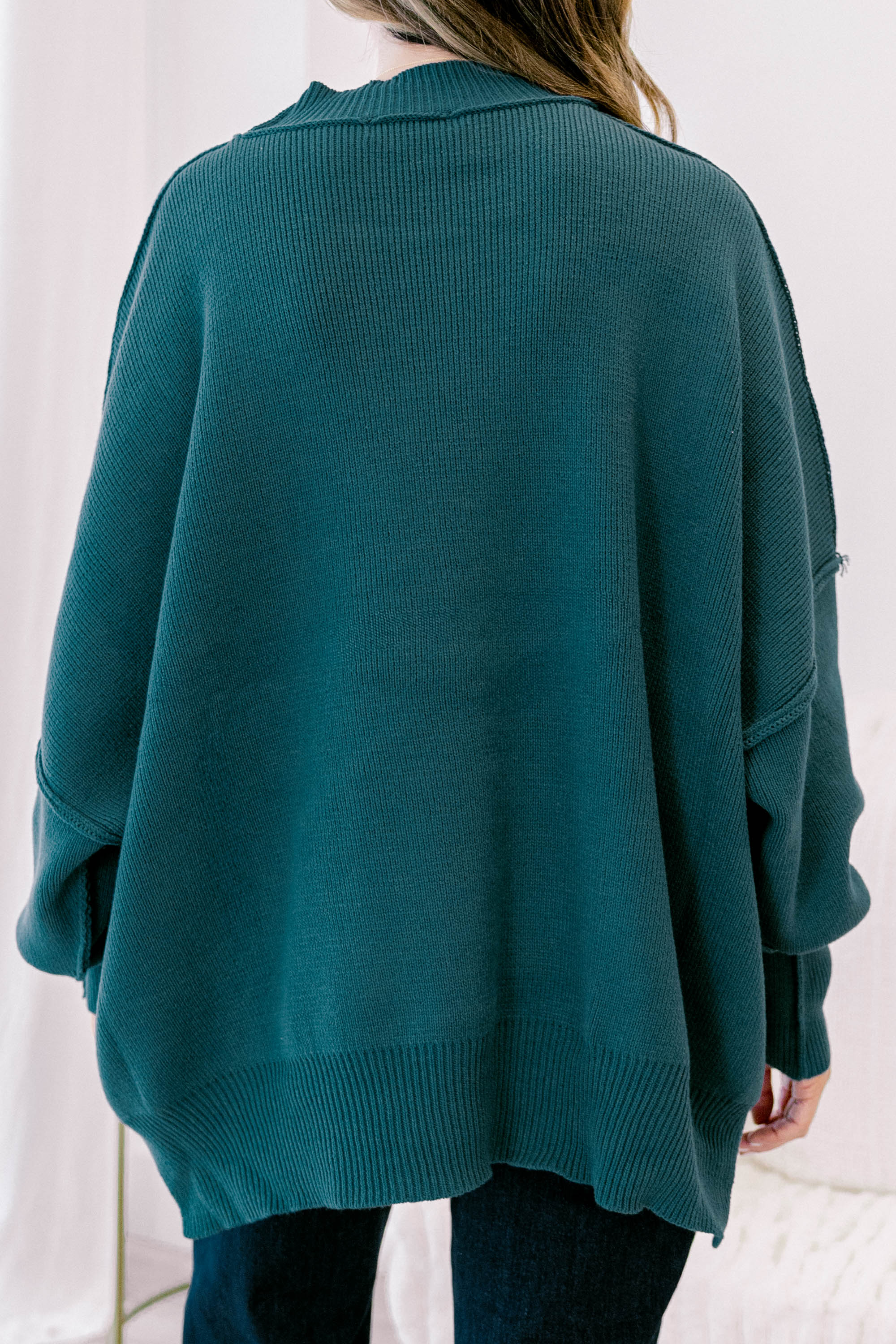 Perfectly Cozy Sweater, Teal - Giverhouse