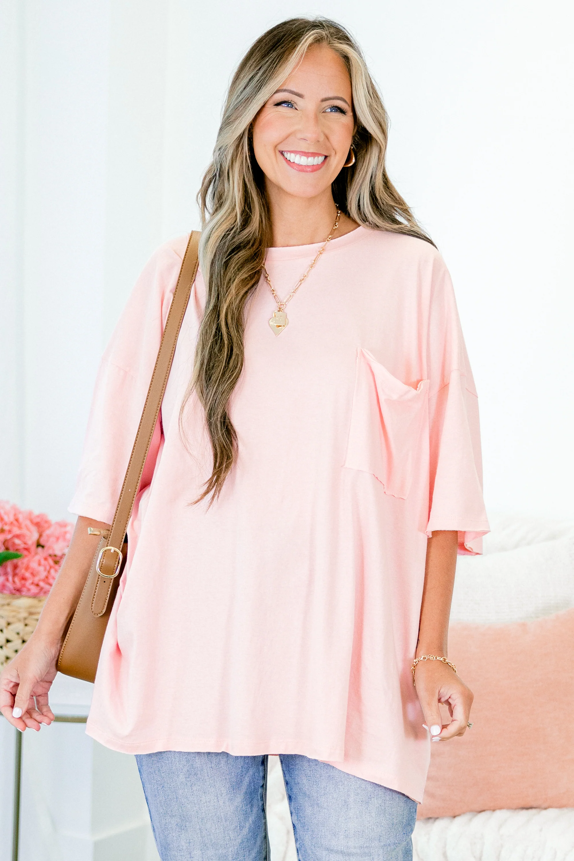 It Comes Naturally Top, Dusty Pink - Giverhouse