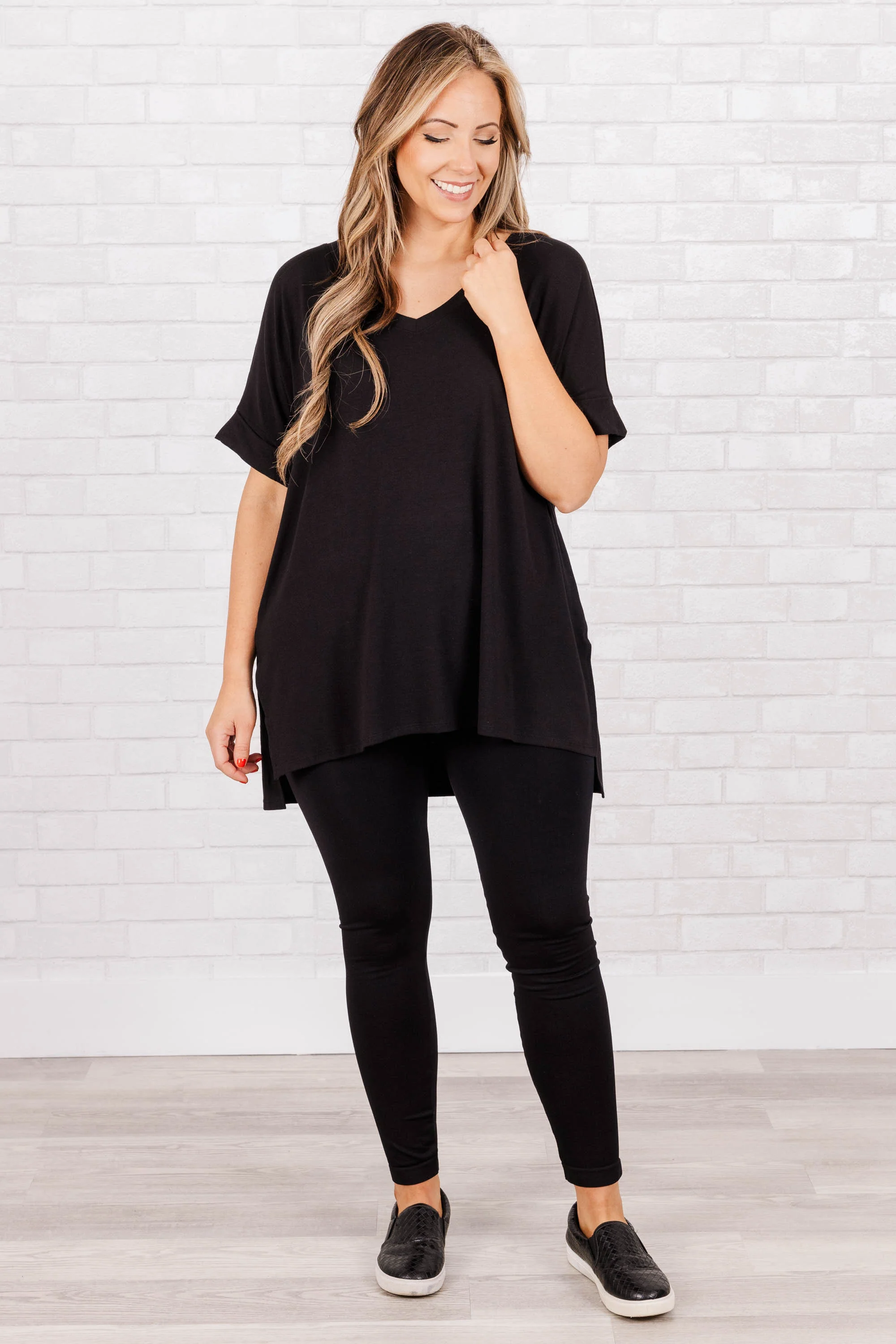 Comfy Travels Top, Black - Giverhouse