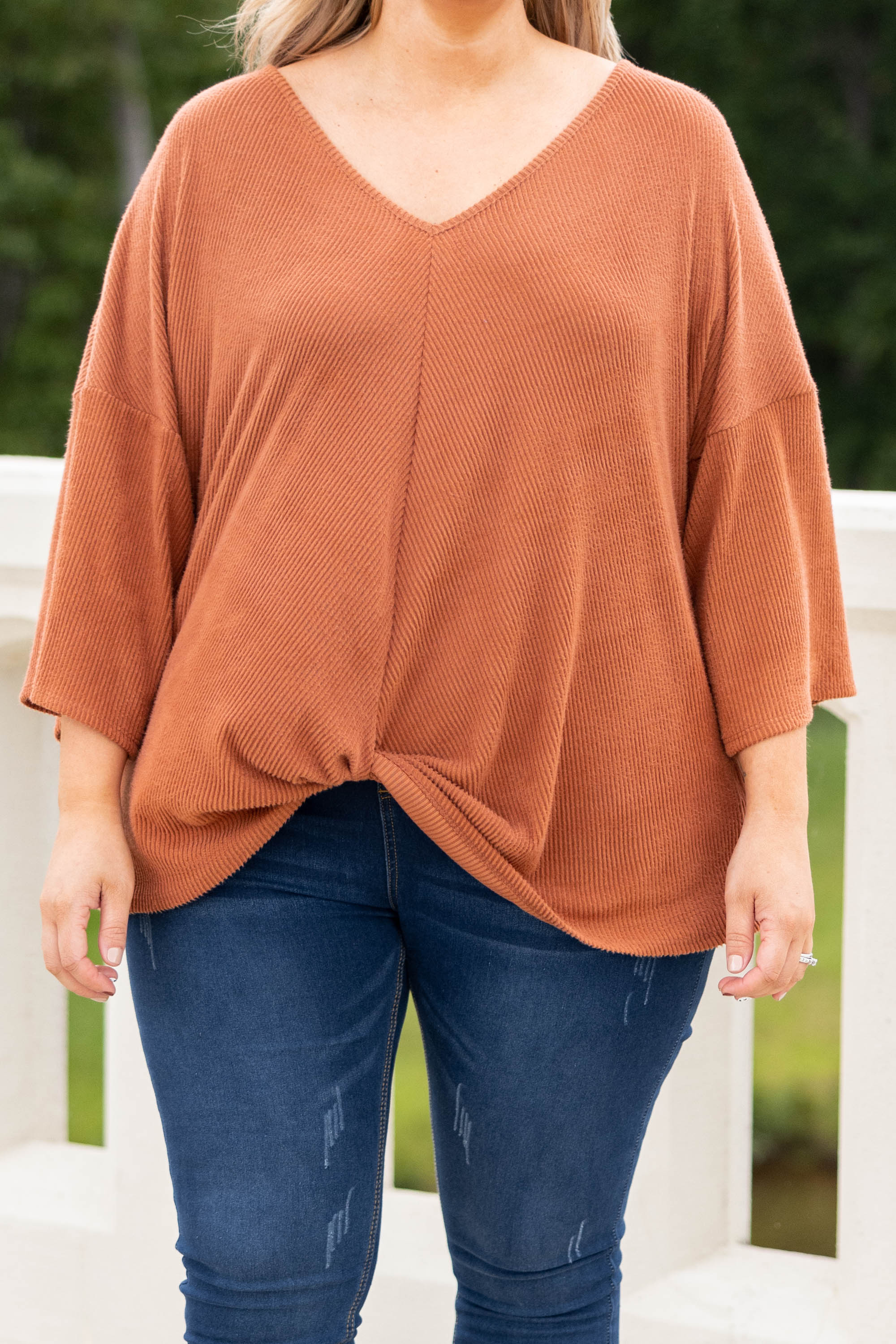 Let's Think About It Top, Camel - Giverhouse