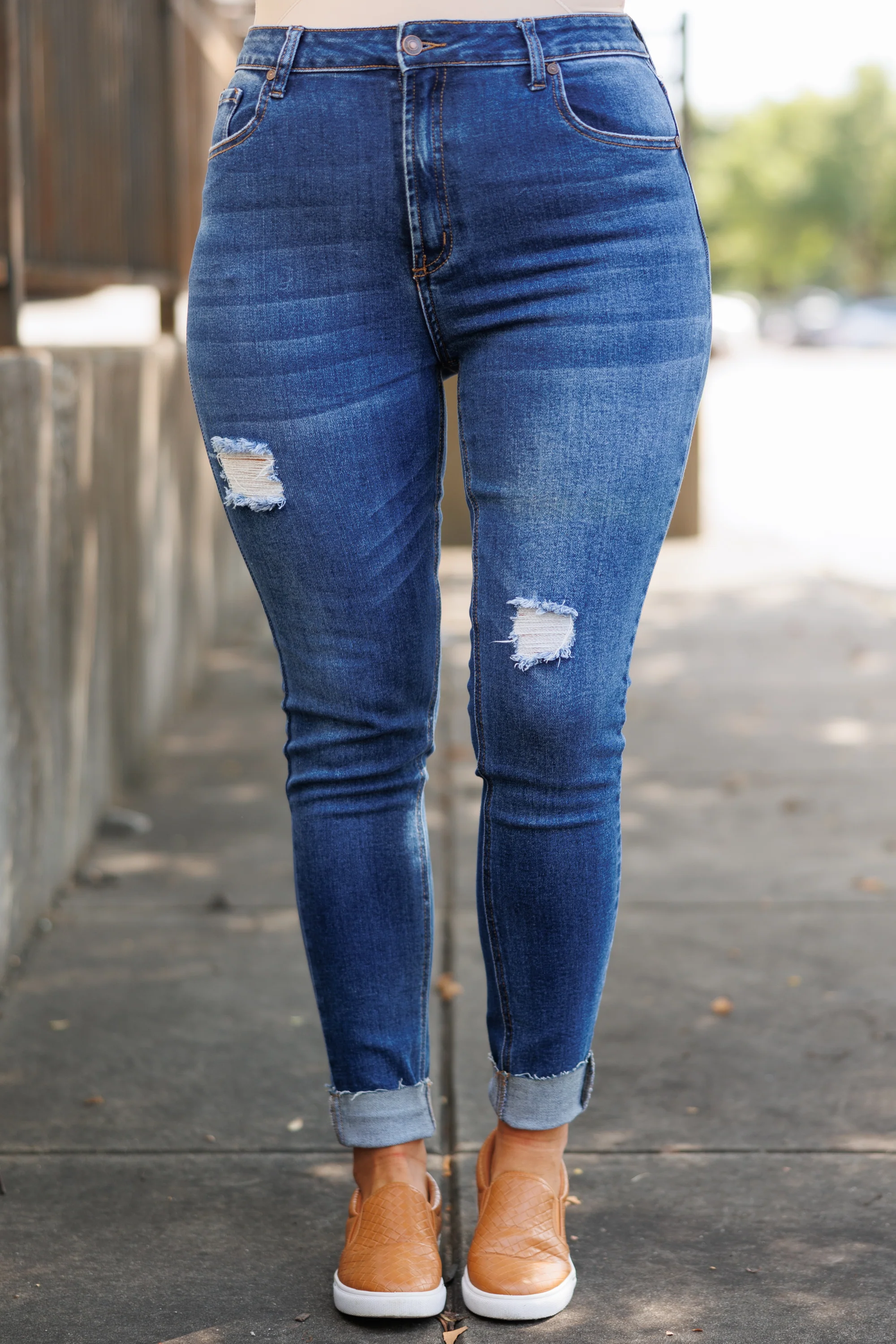 Are You Down Jeggings, Medium Blue - Giverhouse