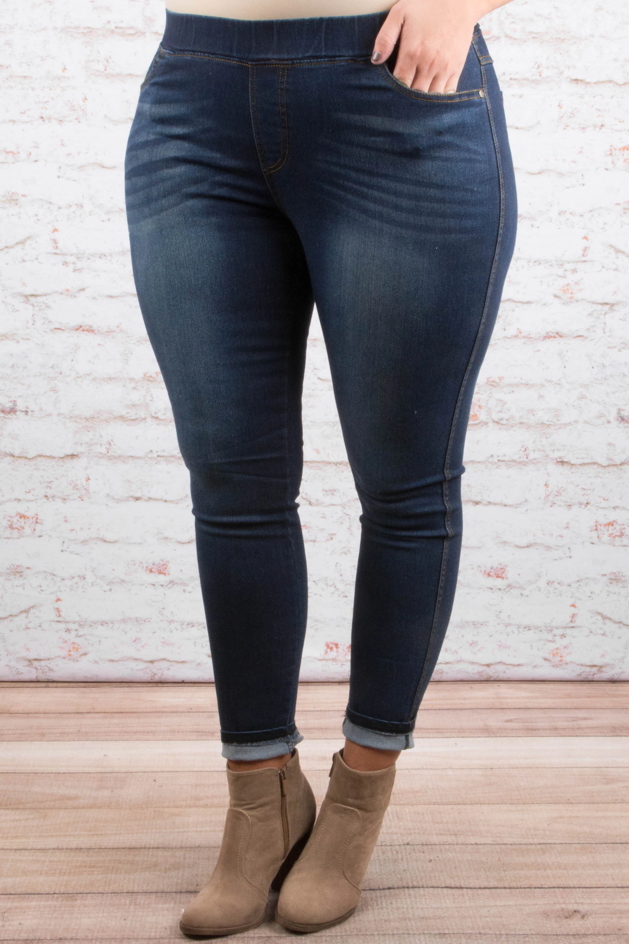 I'll Try Jeggings, Denim - Giverhouse