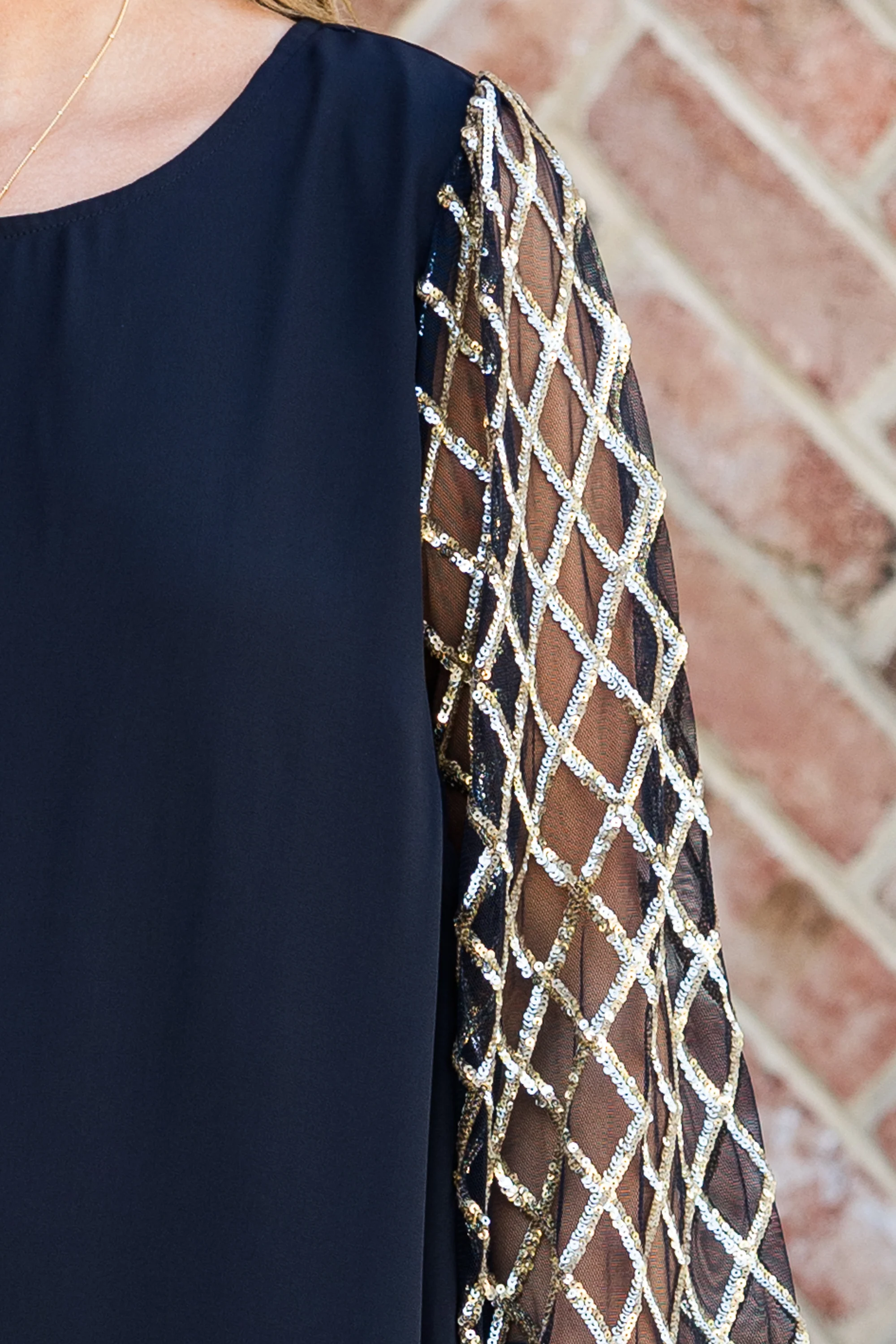 Enchant My Dreams Dress, Black-Gold - Giverhouse